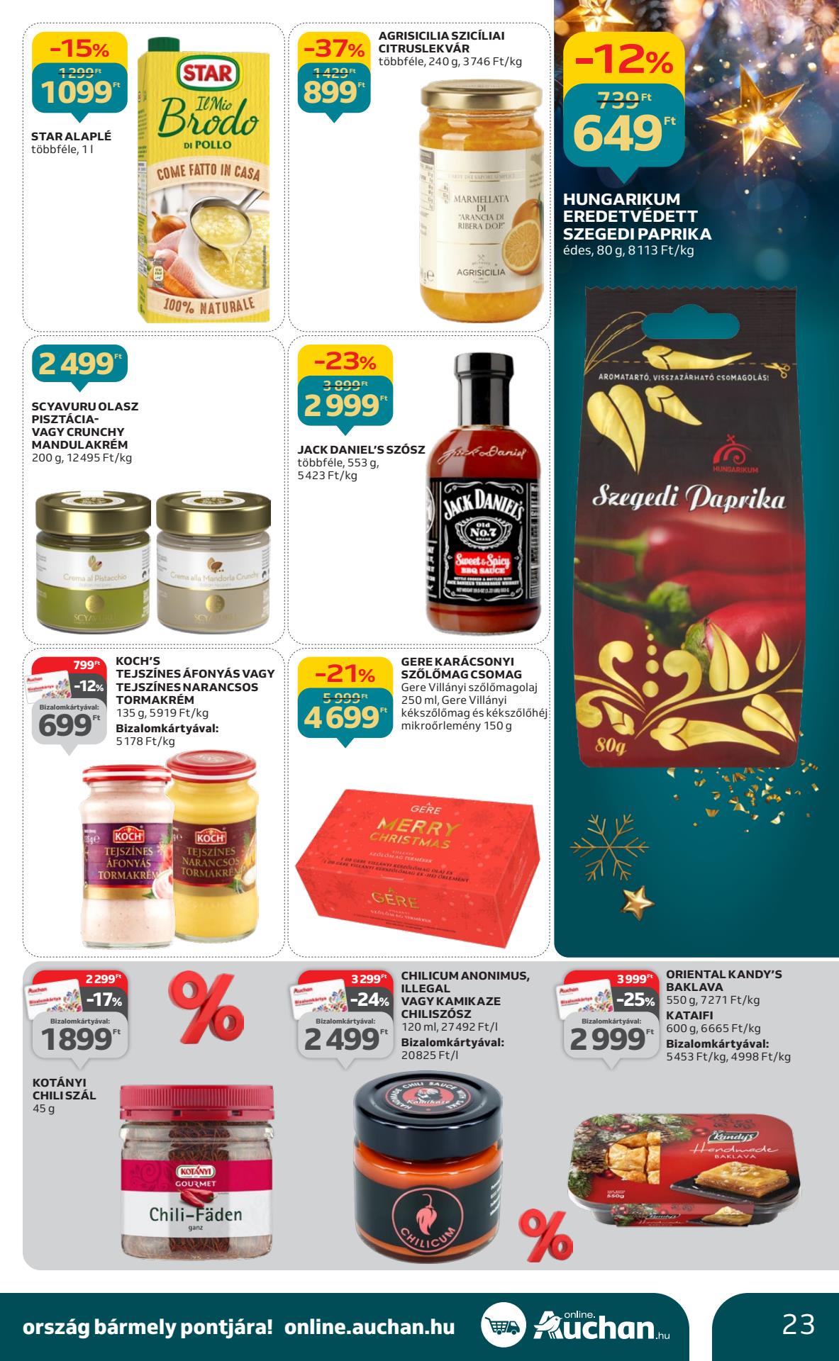 auchan-hipermarket-gasztro akciós újság 23 oldal