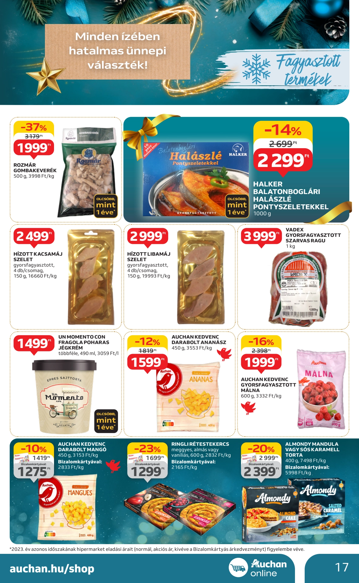 auchan-hipermarket-karacsonyi akciós újság 17 oldal