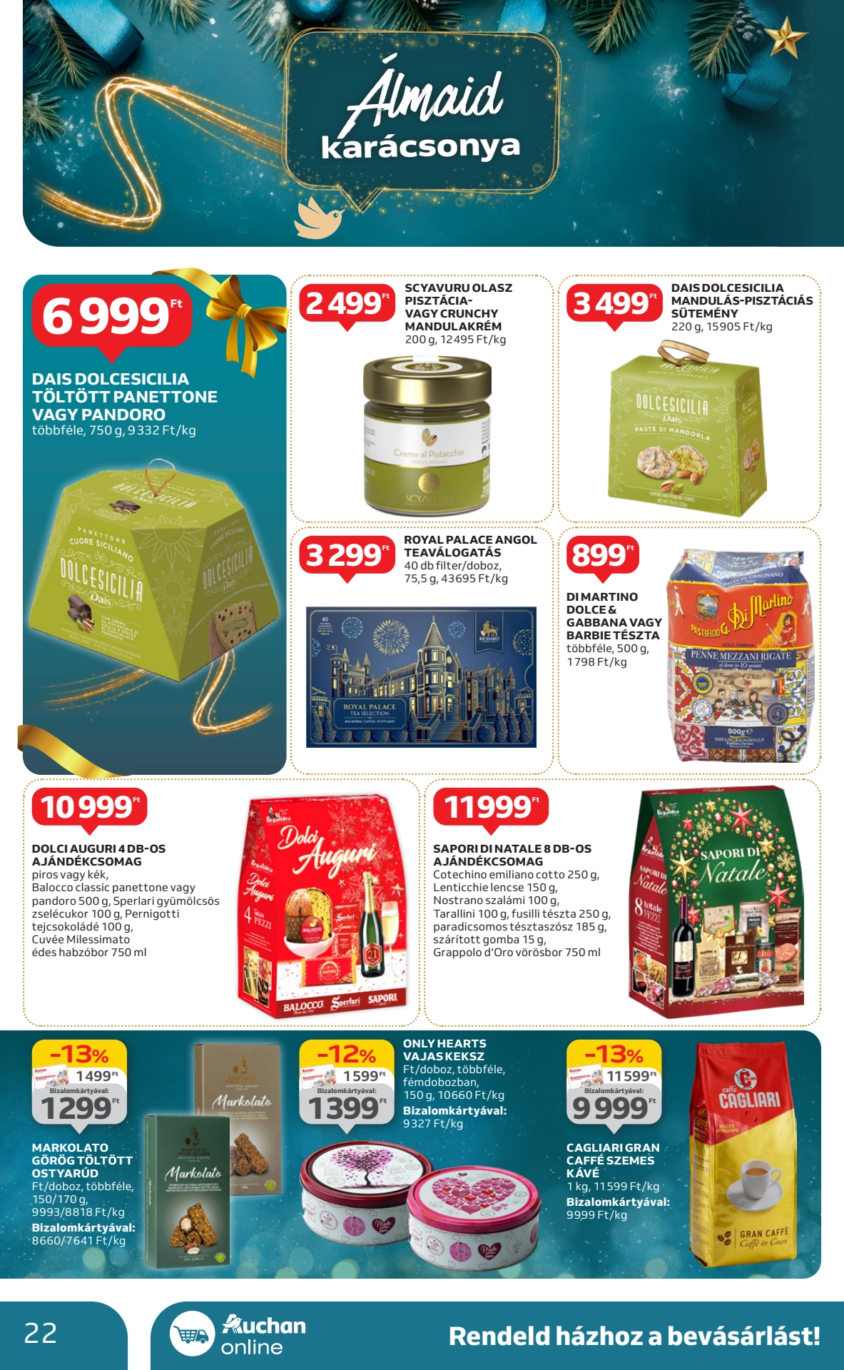 auchan-hipermarket-karacsonyi akciós újság 22 oldal