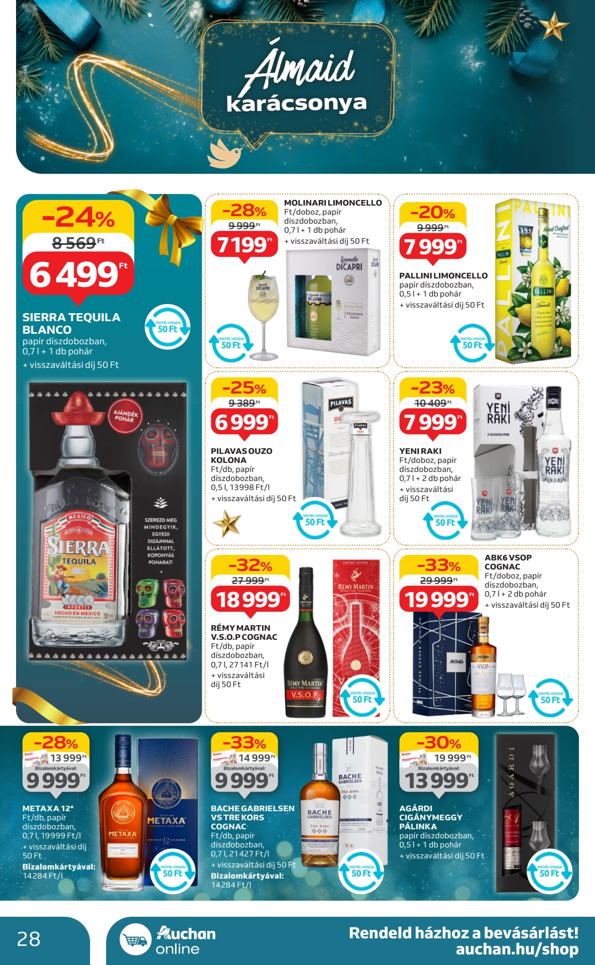 auchan-hipermarket-karacsonyi akciós újság 28 oldal