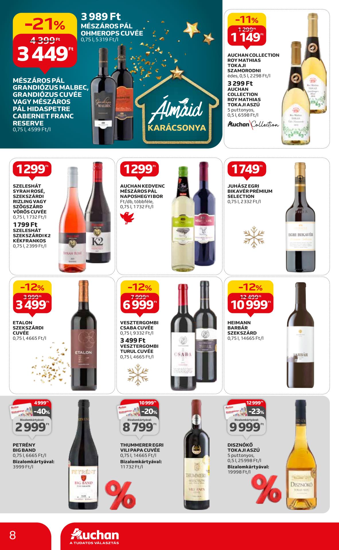 auchan-hipermarket-karacsonyi-italcsomag akciós újság 8 oldal