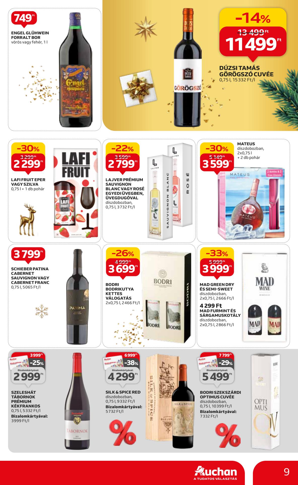 auchan-hipermarket-karacsonyi-italcsomag akciós újság 9 oldal