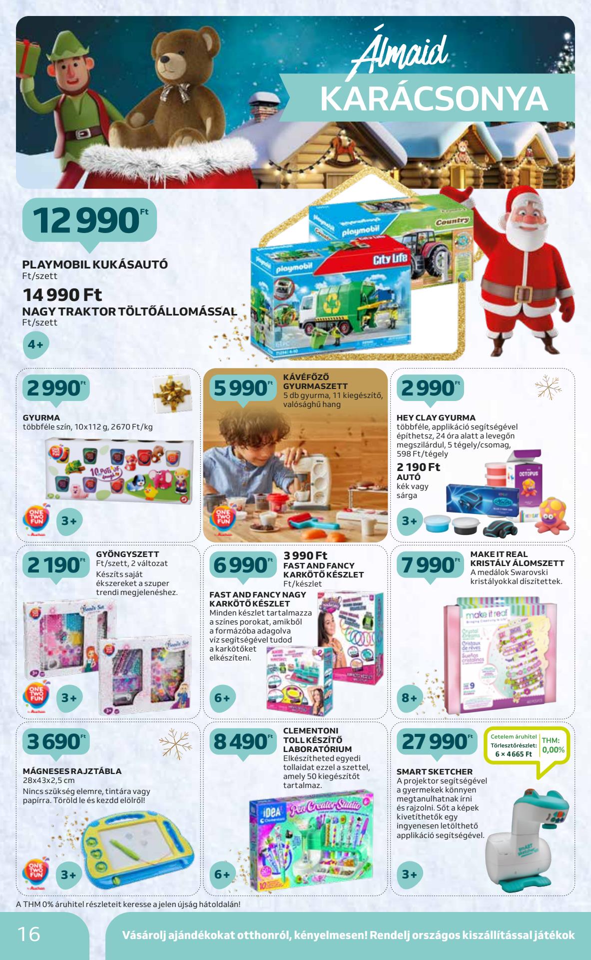 auchan-hipermarket-karacsonyi-jatekok akciós újság 16 oldal