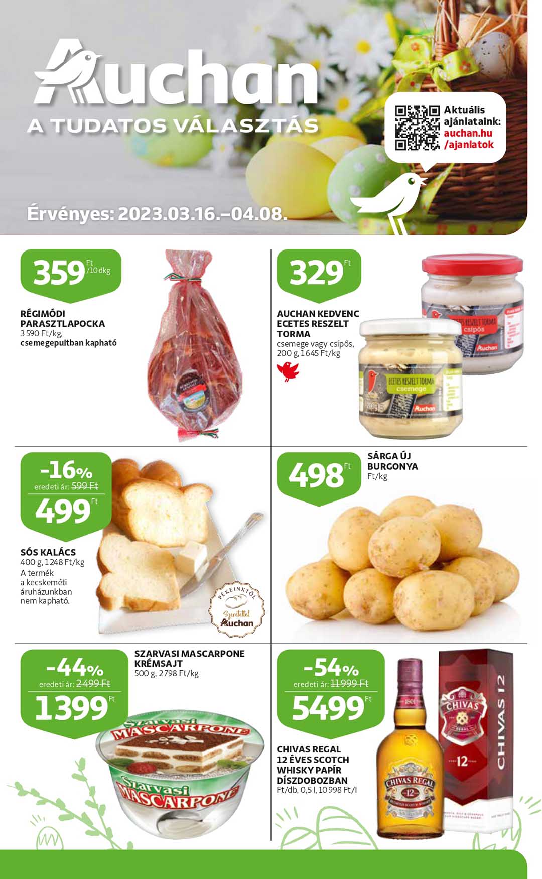 auchan-husveti-katalogus akciós újság 1 oldal