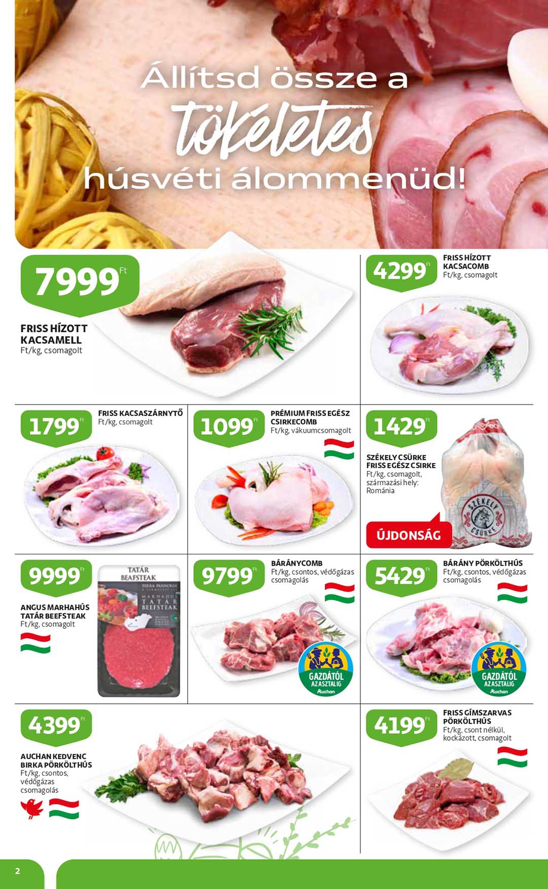 auchan-husveti-katalogus akciós újság 2 oldal