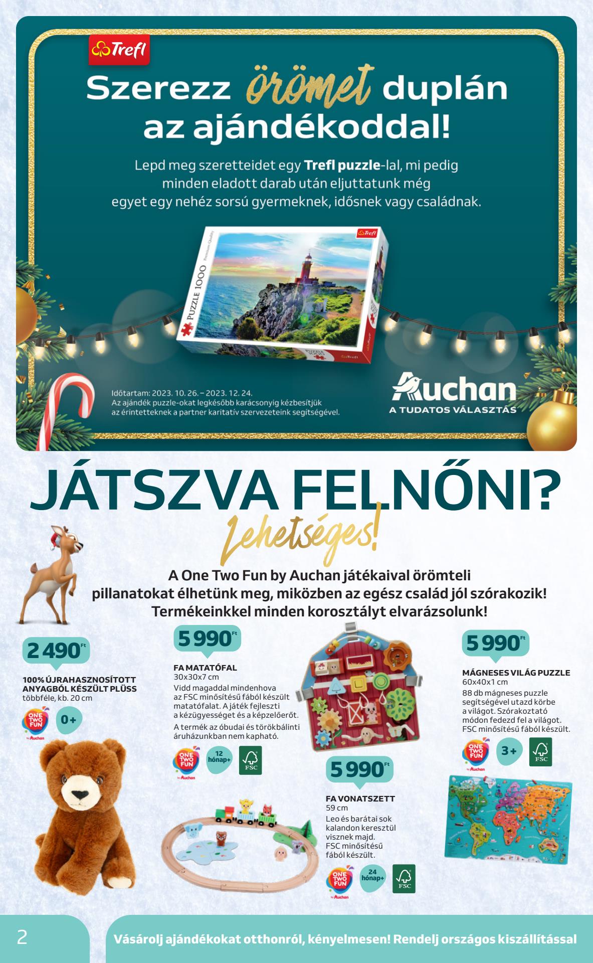 auchan-karacsonyi-jatekok akciós újság 2 oldal