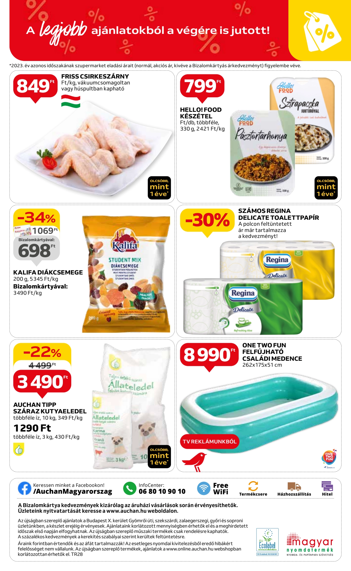 auchan-szupermarket akciós újság 8 oldal