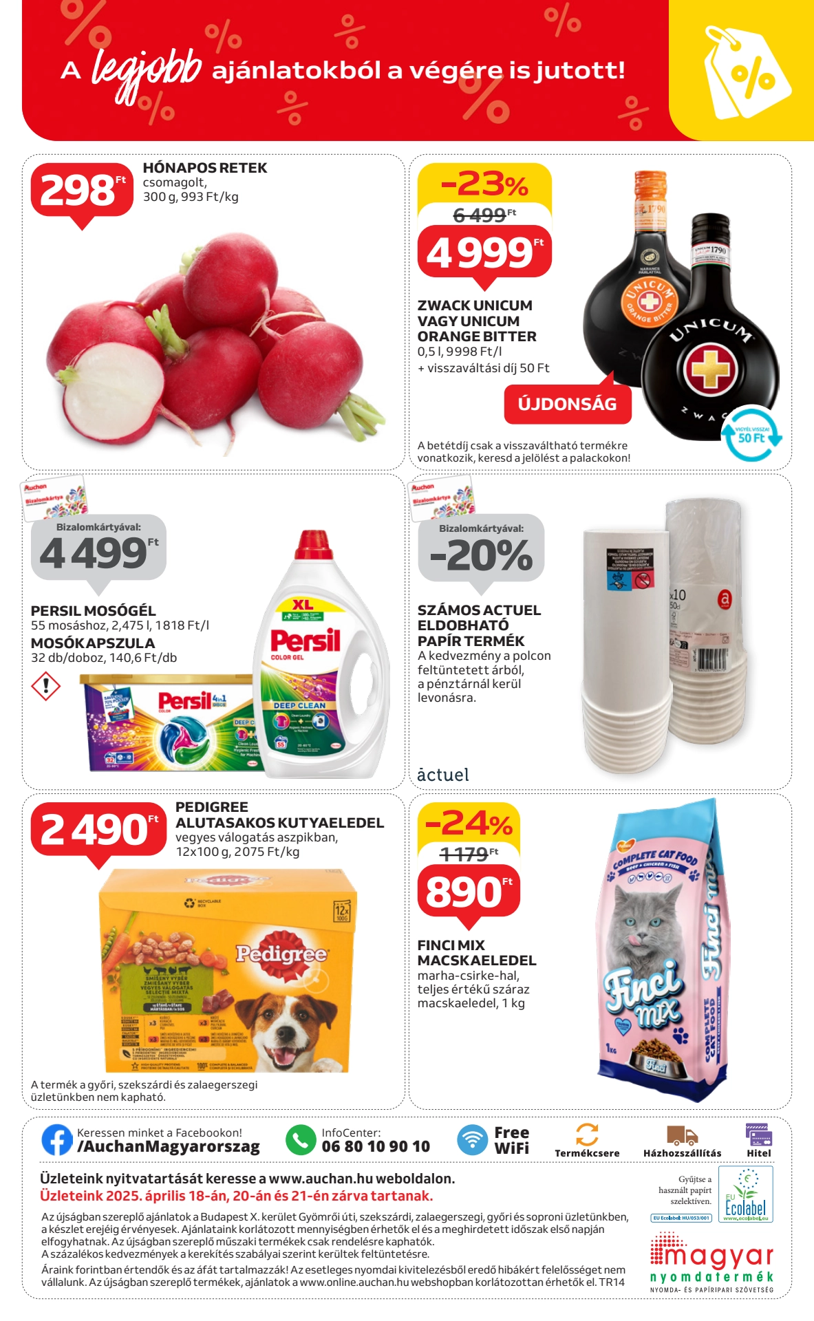 auchan-szupermarket akciós újság 12 oldal