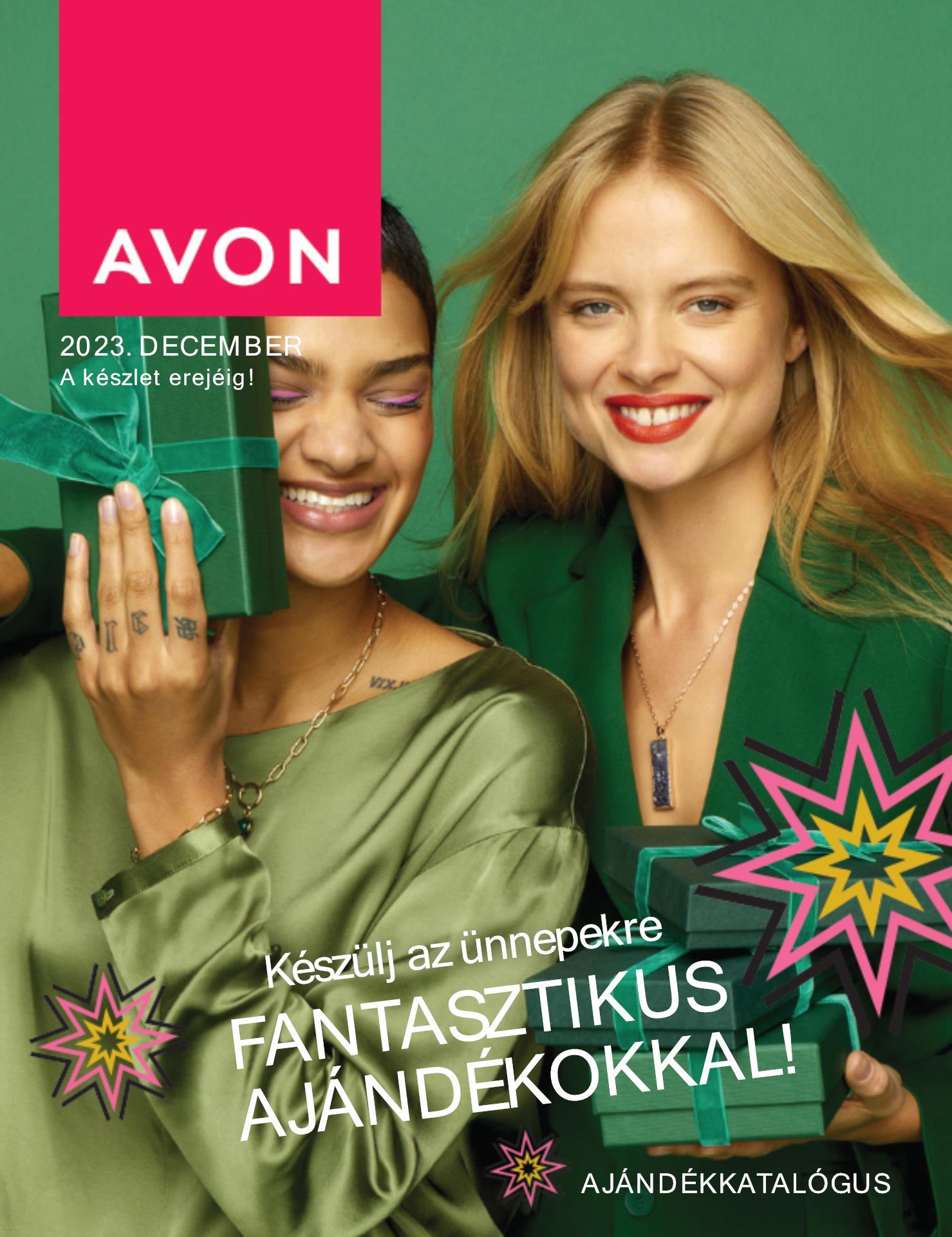 avon-ajandekszettek akciós újság 1 oldal