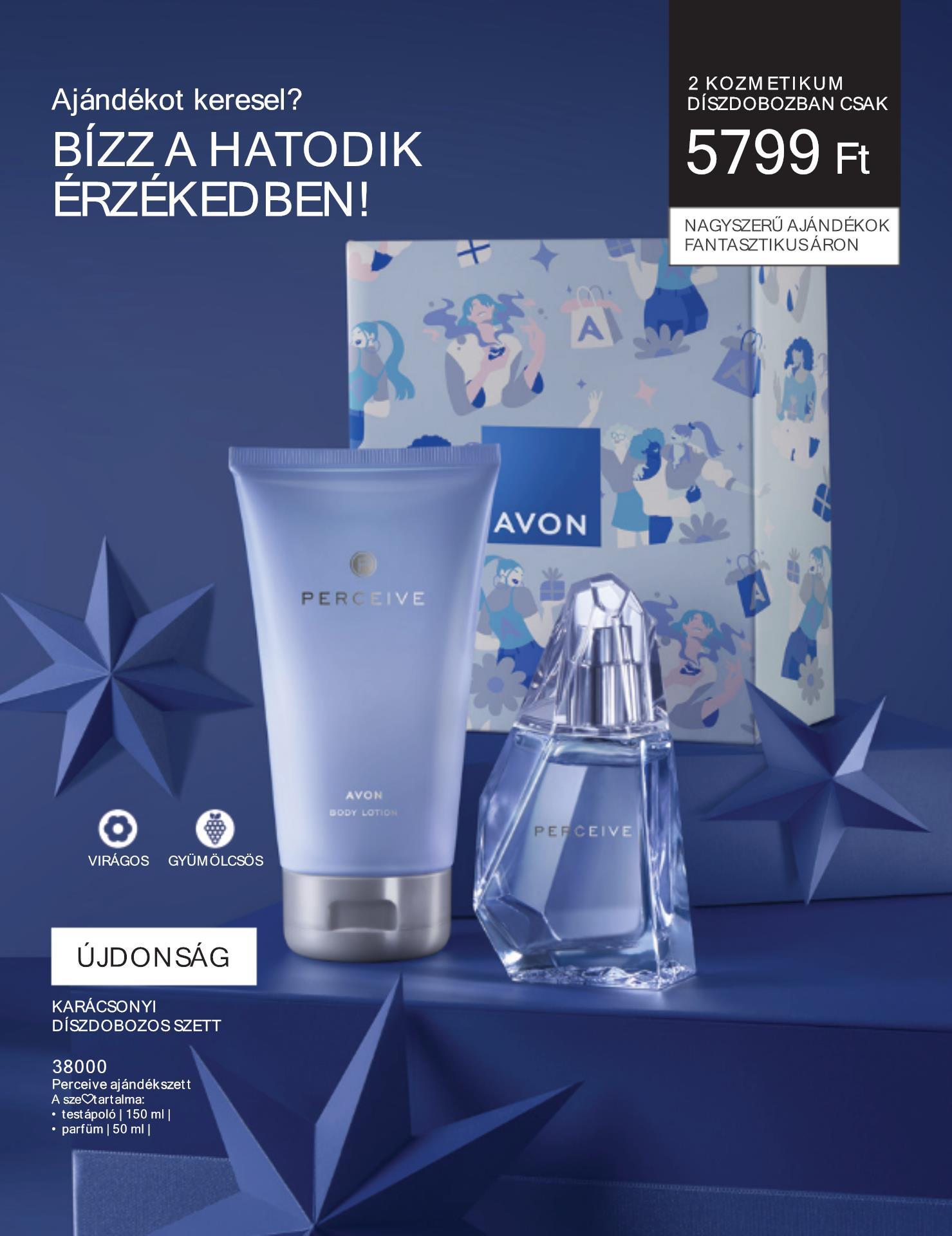 avon-ajandekszettek akciós újság 24 oldal