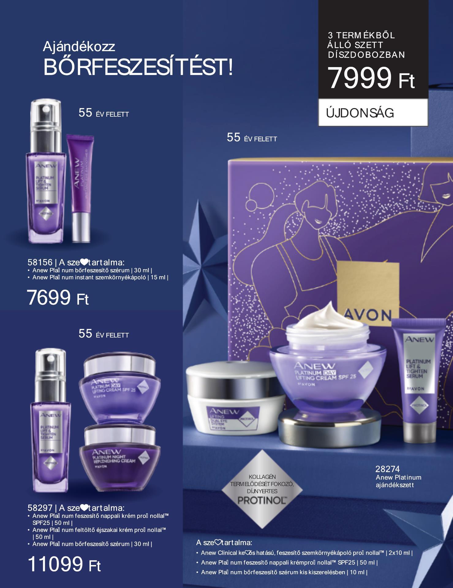 avon-ajandekszettek akciós újság 30 oldal