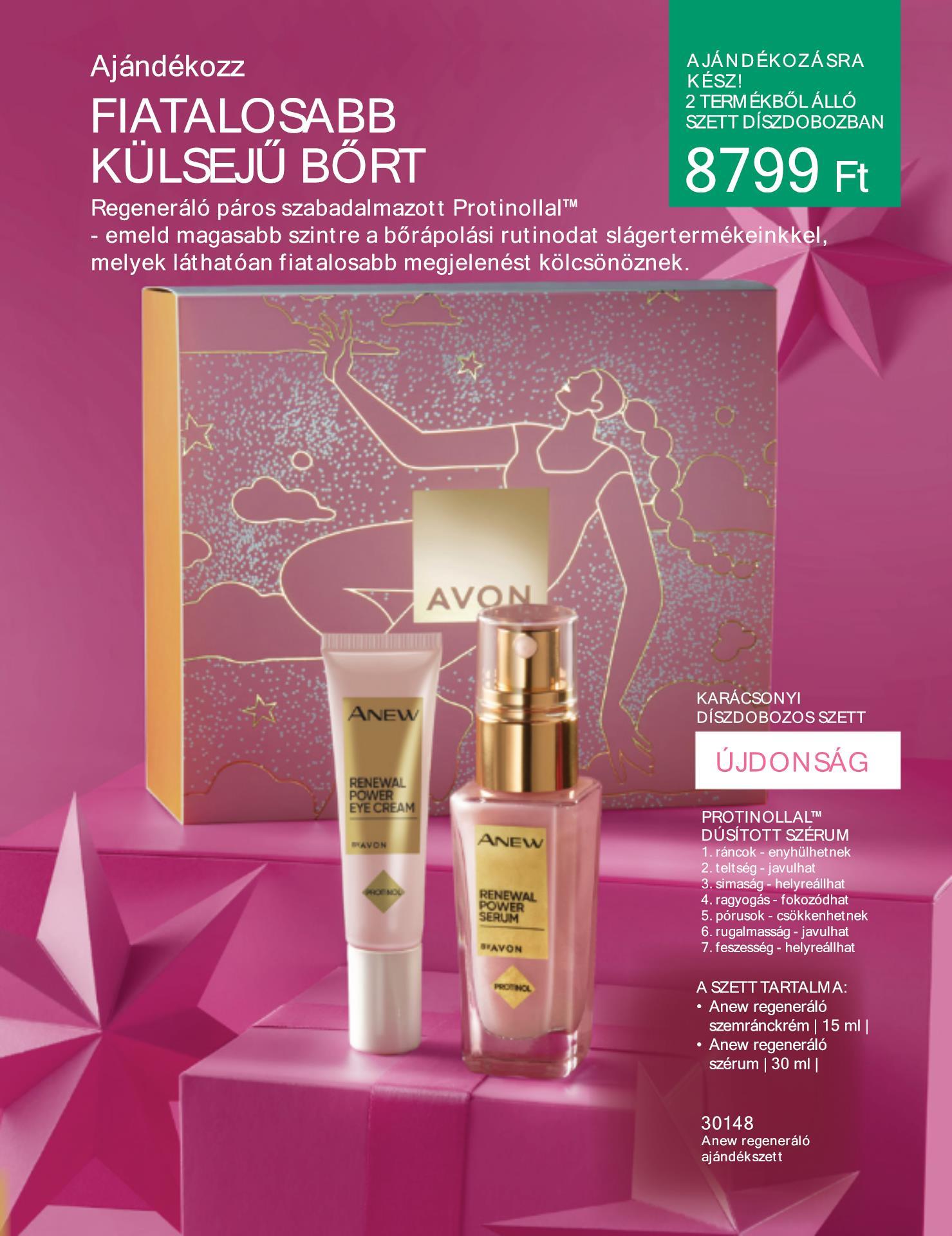 avon-ajandekszettek akciós újság 32 oldal