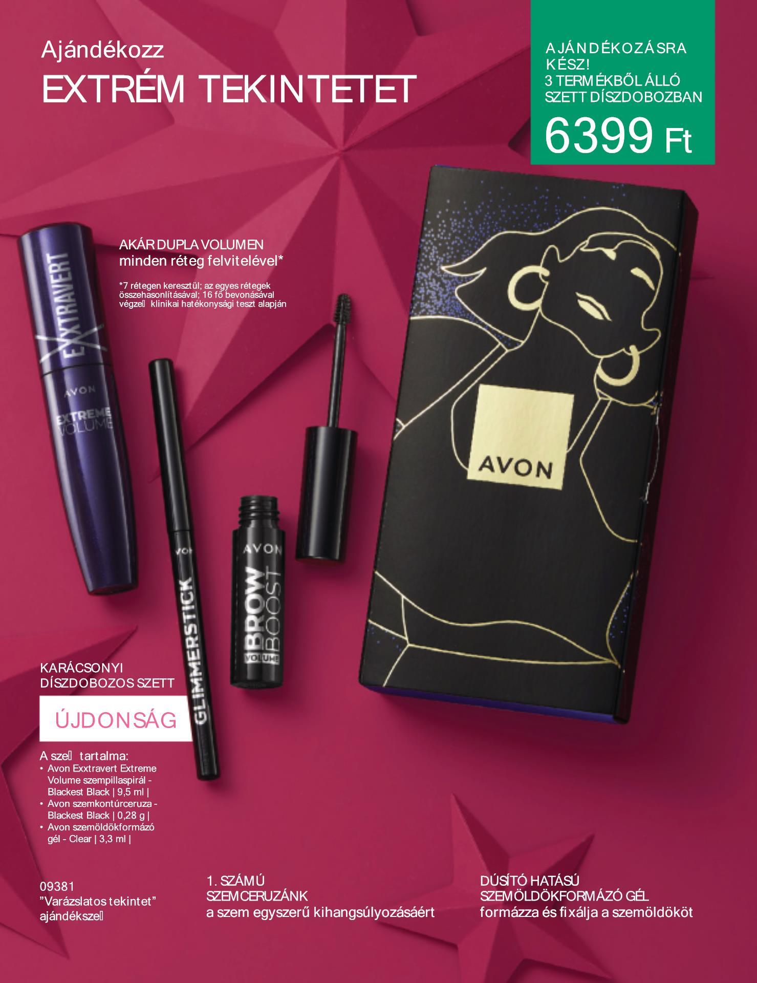 avon-ajandekszettek akciós újság 6 oldal