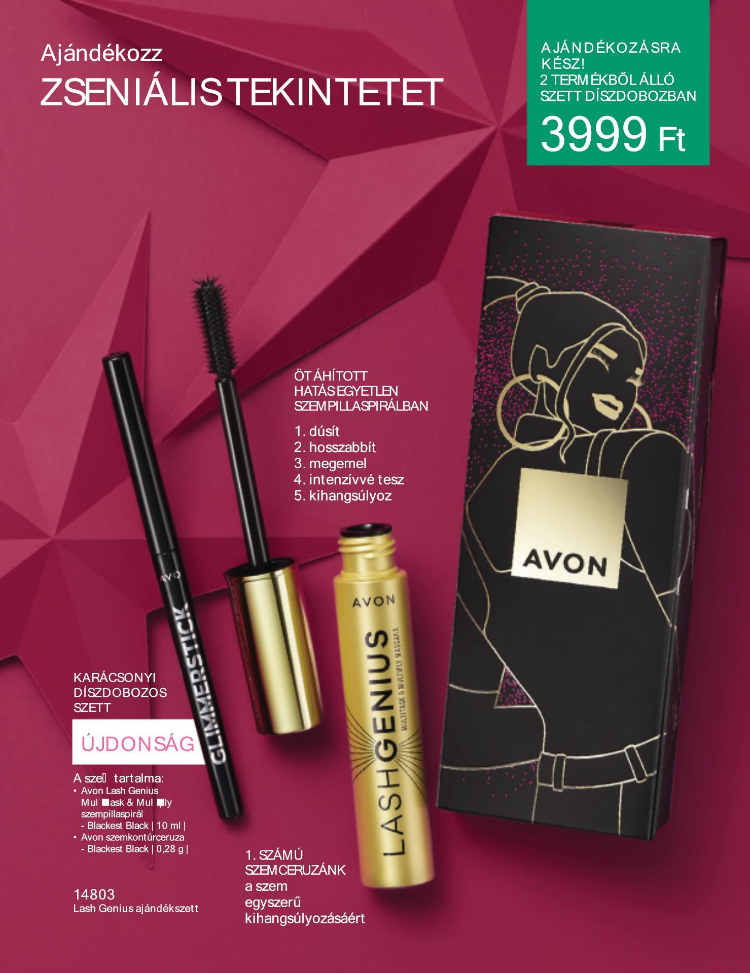 avon-ajandekszettek akciós újság 7 oldal