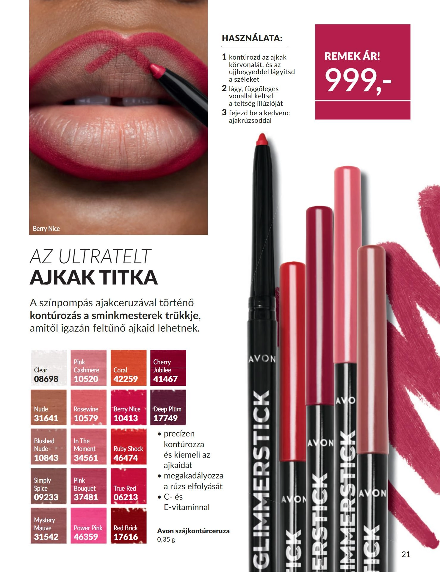 avon akciós újság 21 oldal