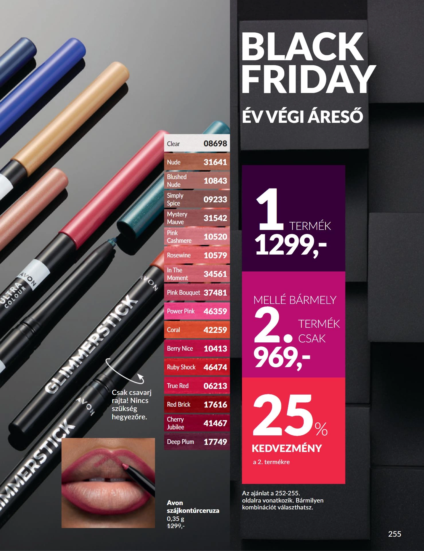 avon-black-friday akciós újság 19 oldal