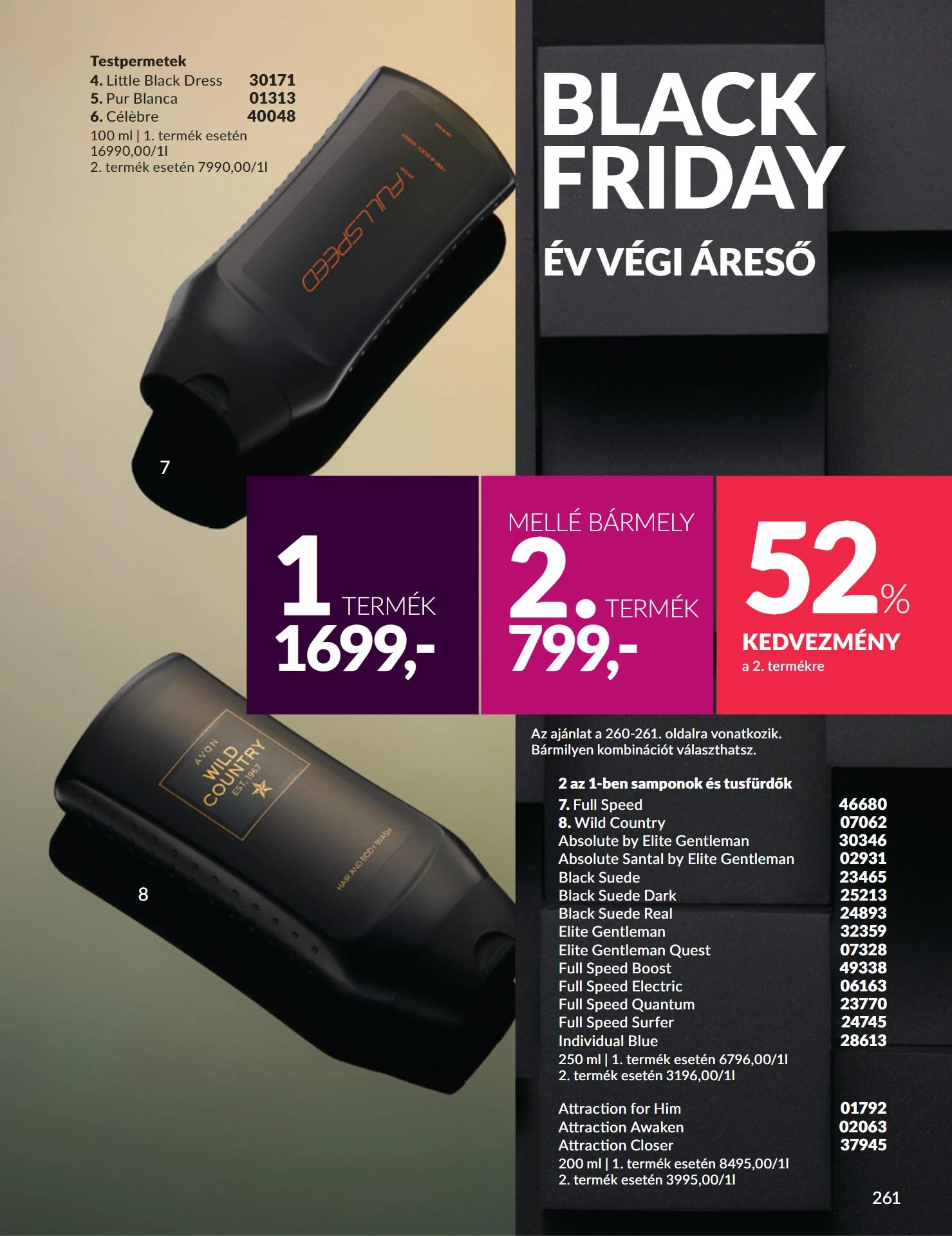 avon-black-friday akciós újság 25 oldal