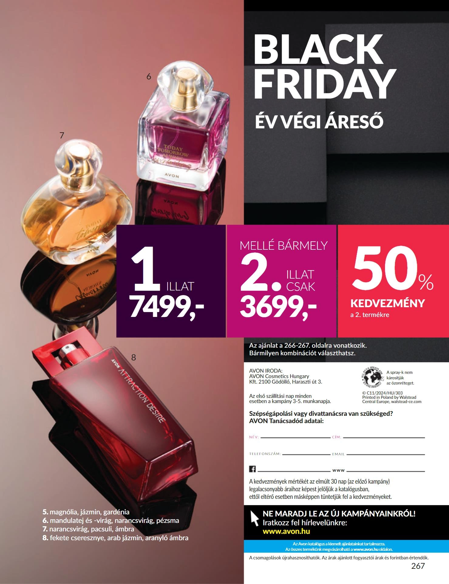 avon-black-friday akciós újság 31 oldal