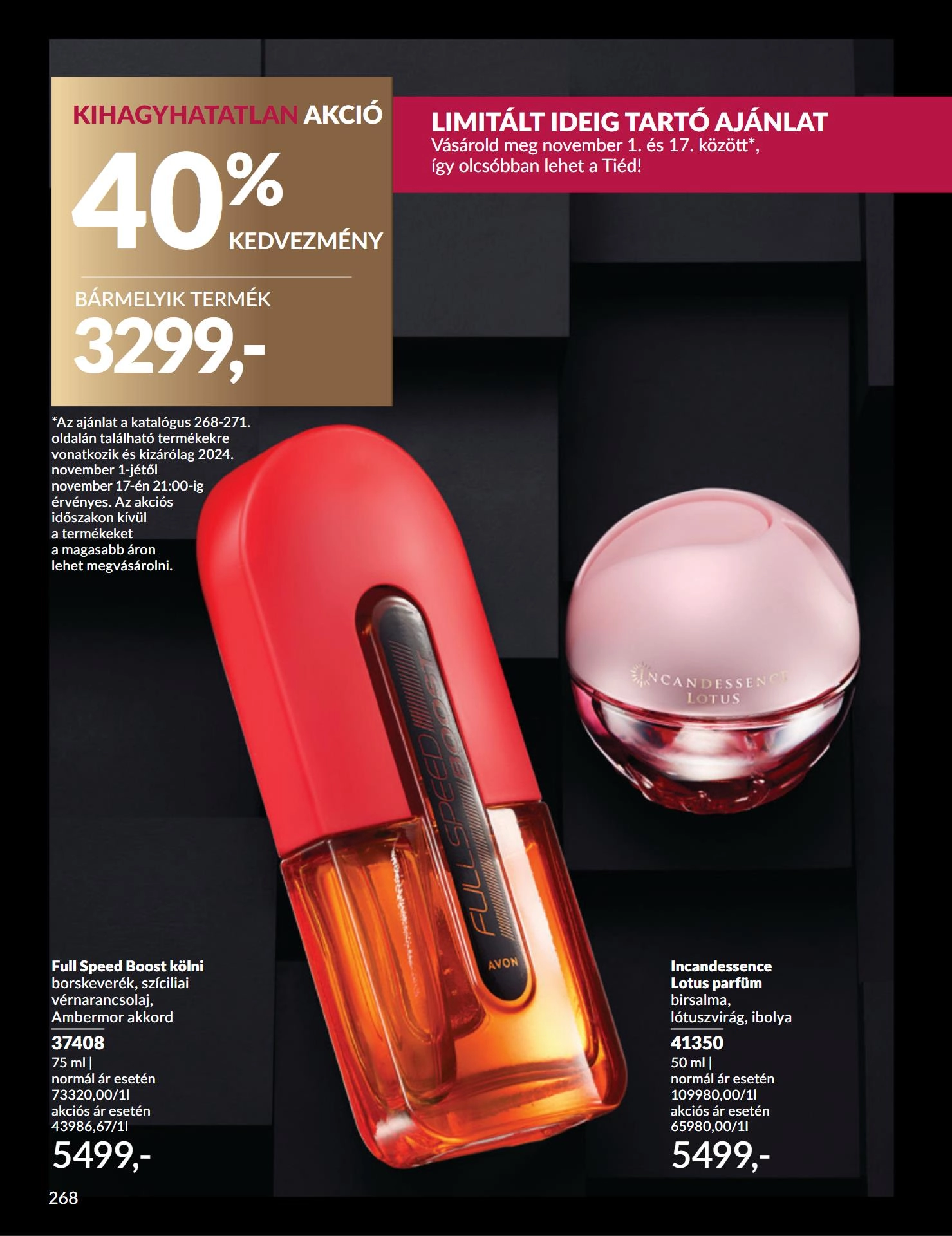 avon-black-friday akciós újság 32 oldal