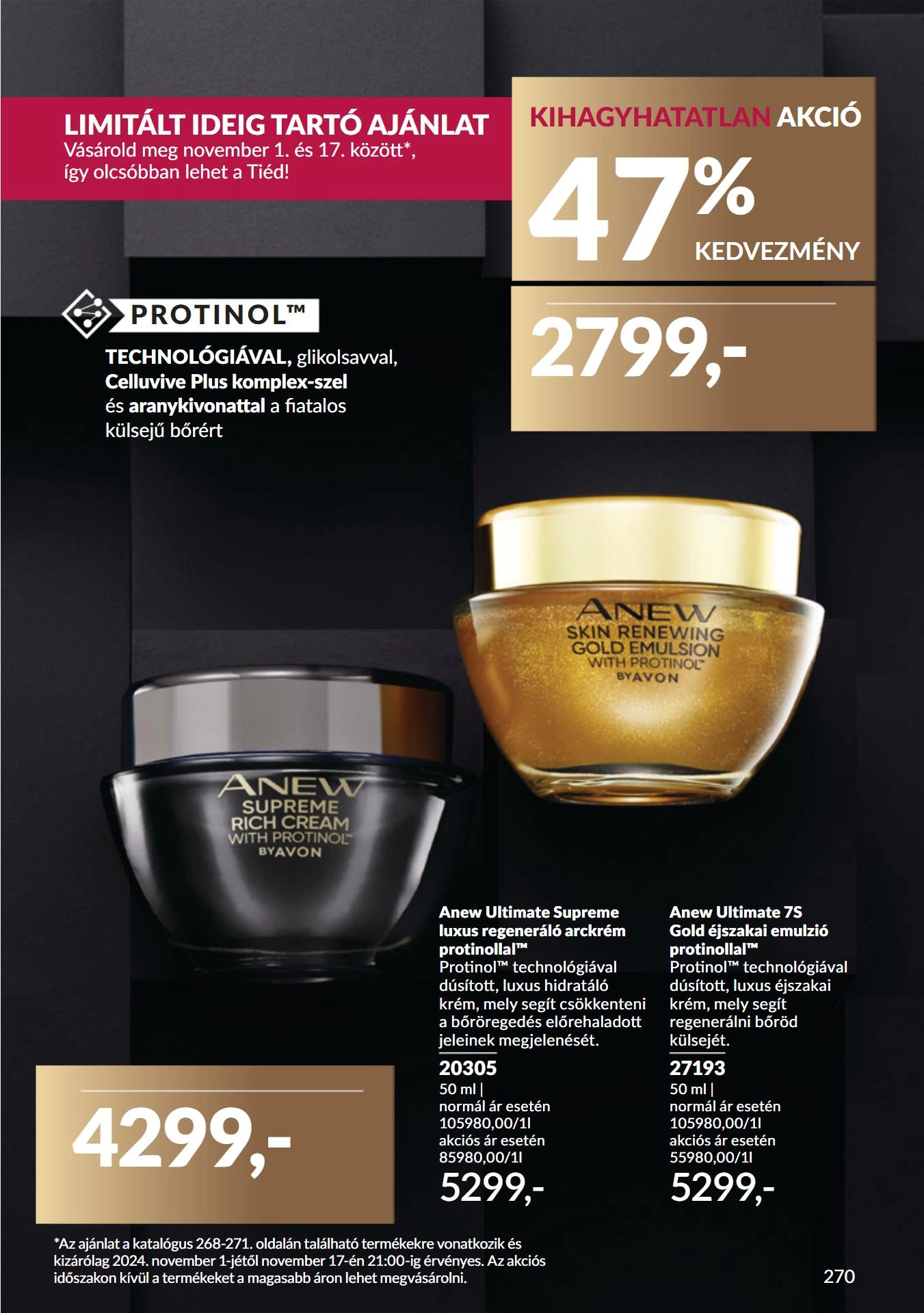 avon-black-friday akciós újság 34 oldal