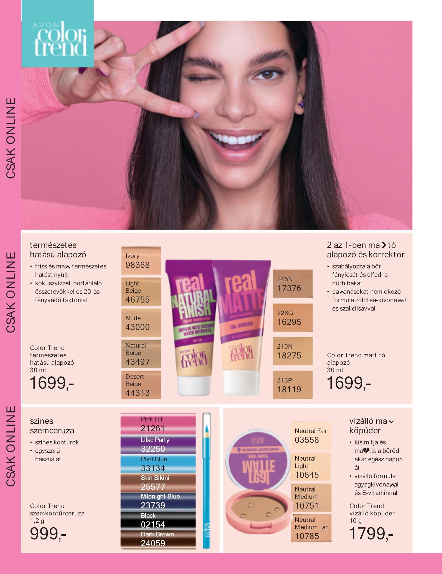 avon-extra akciós újság 2 oldal