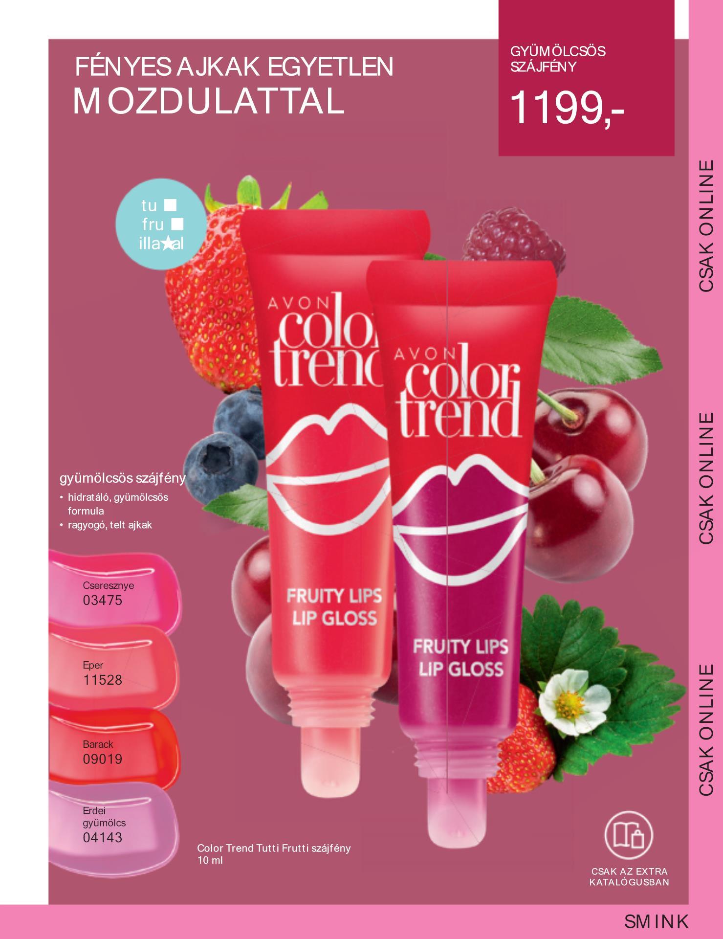 avon-extra akciós újság 3 oldal