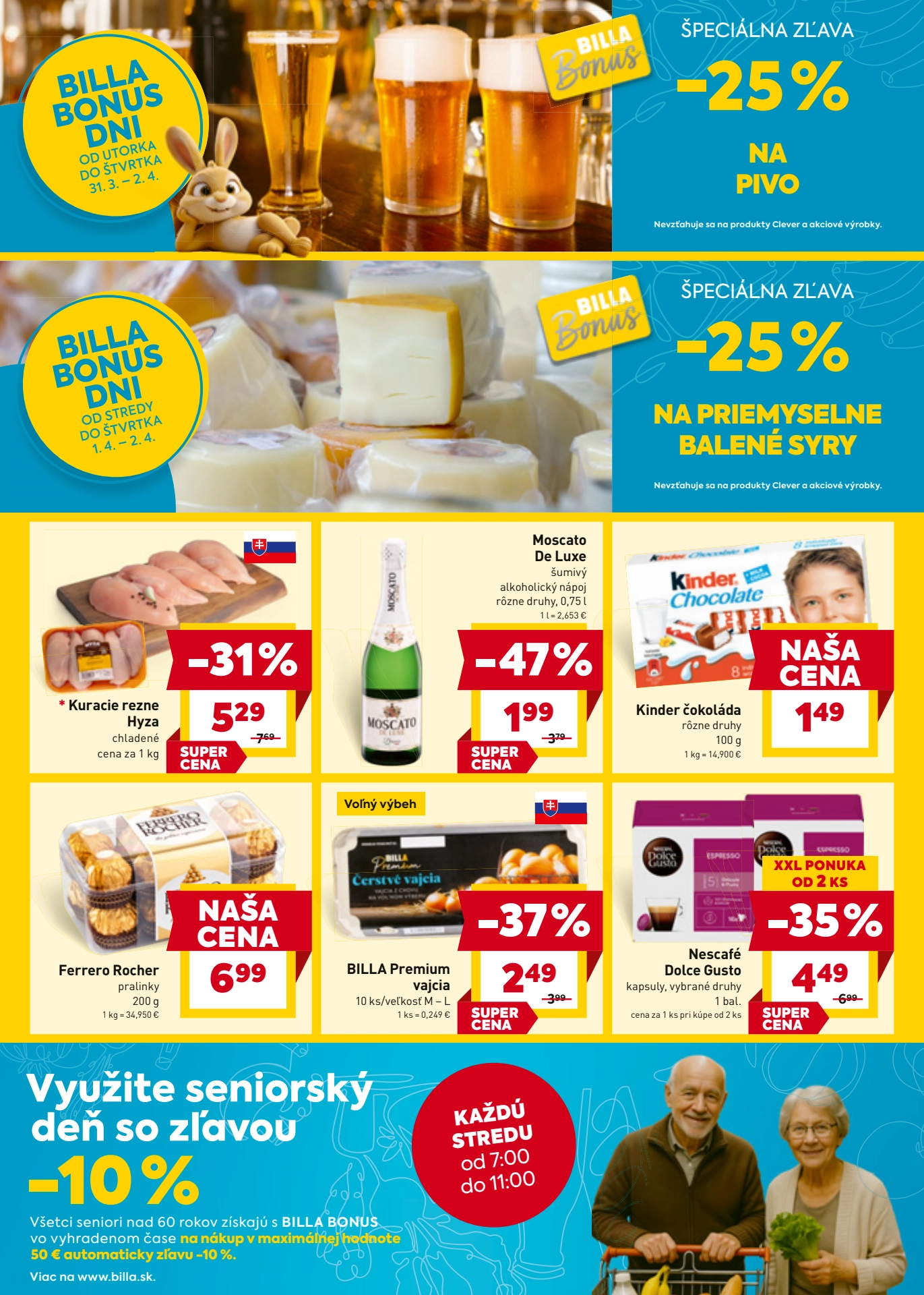 billa-szlovakia akciós újság 1 oldal