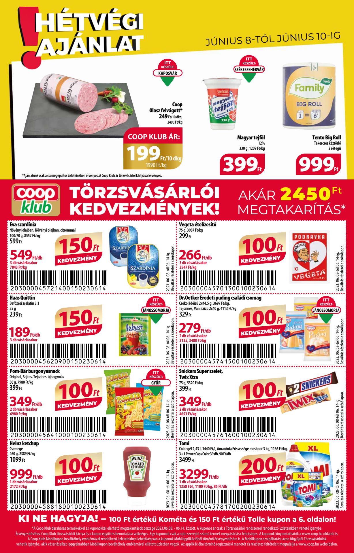 coop-szuper akciós újság 12 oldal