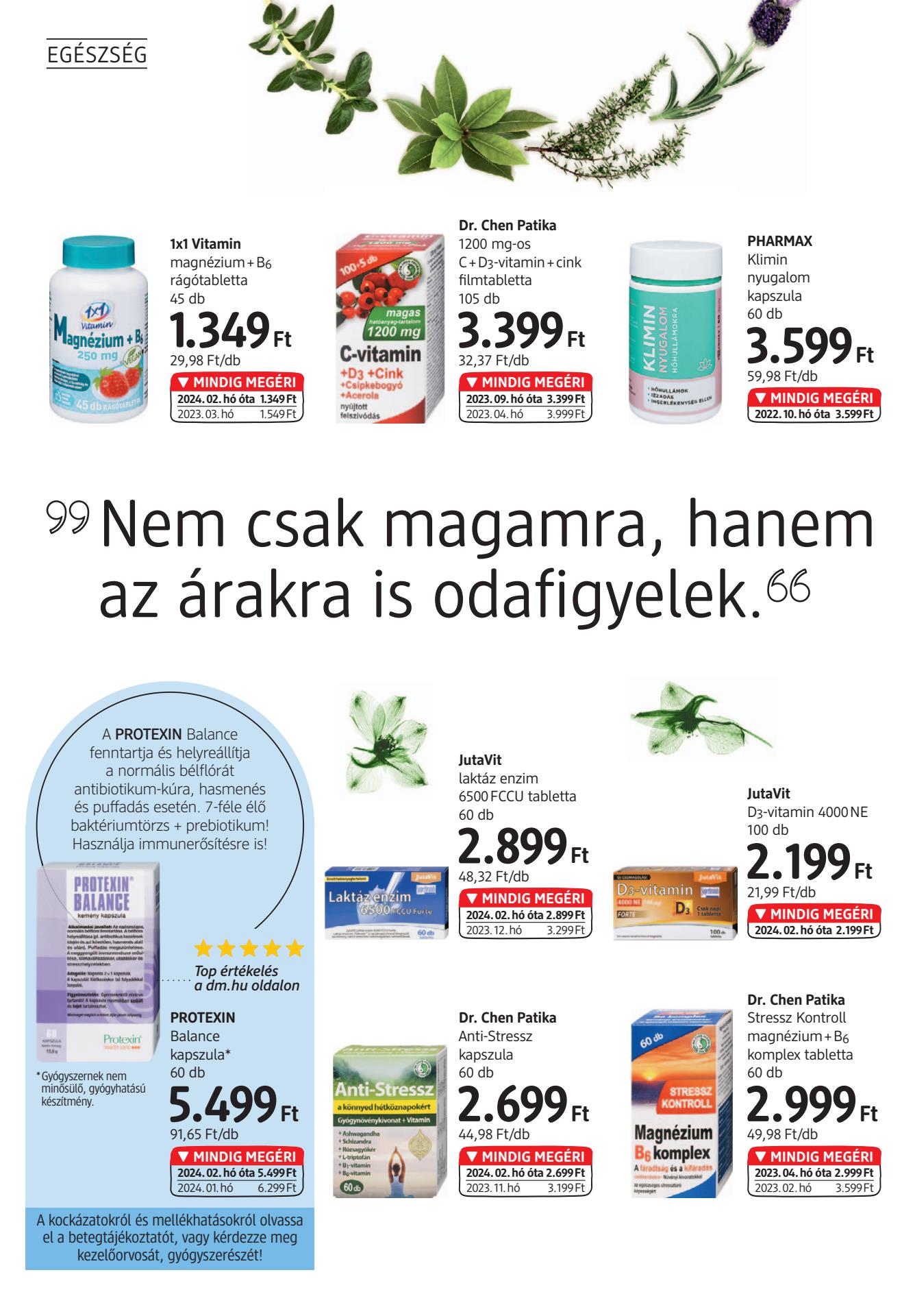 dm-drogeria akciós újság 4 oldal