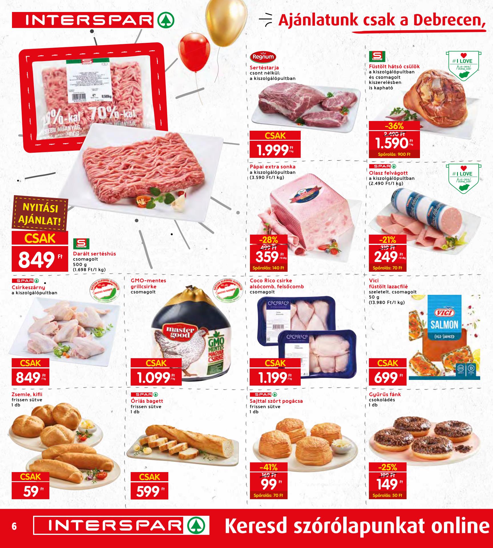 interspar-debreceni-nyitas akciós újság 6 oldal