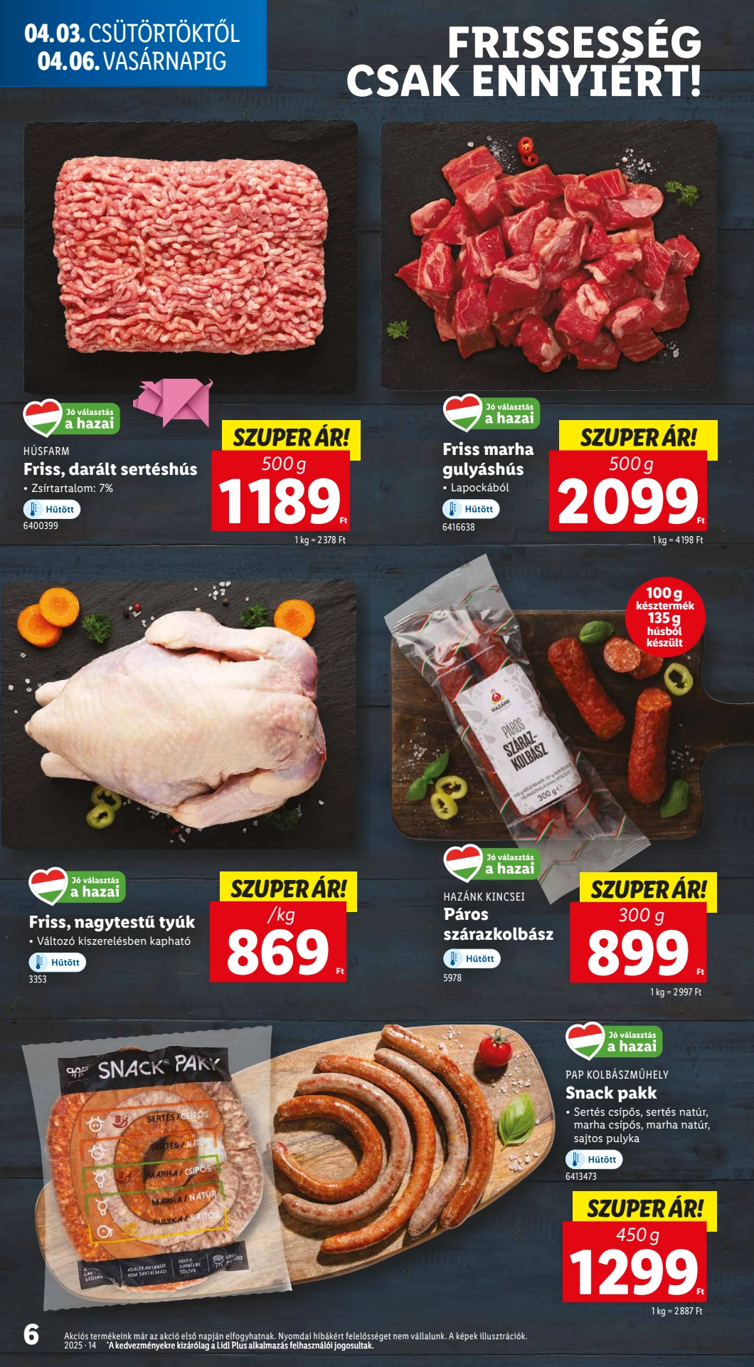 lidl akciós újság 6 oldal