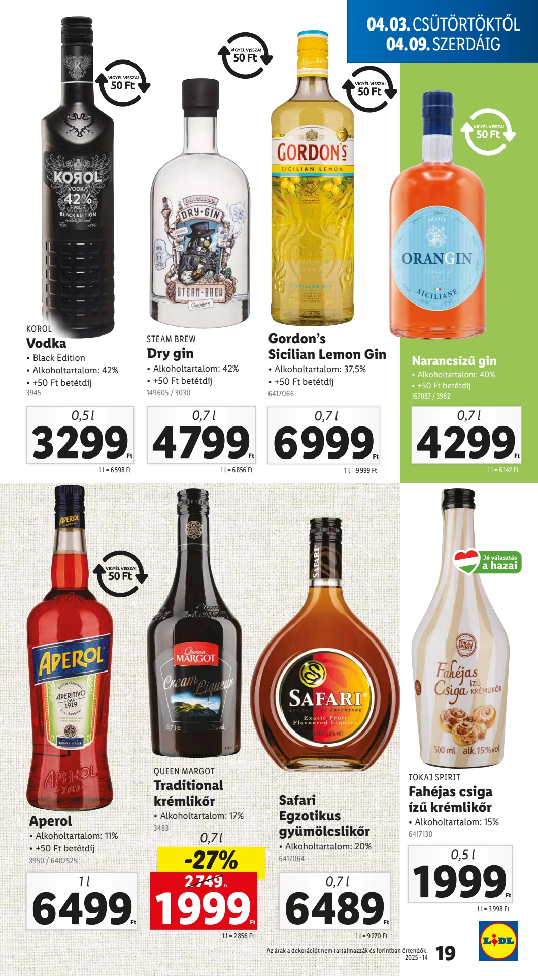 lidl akciós újság 19 oldal