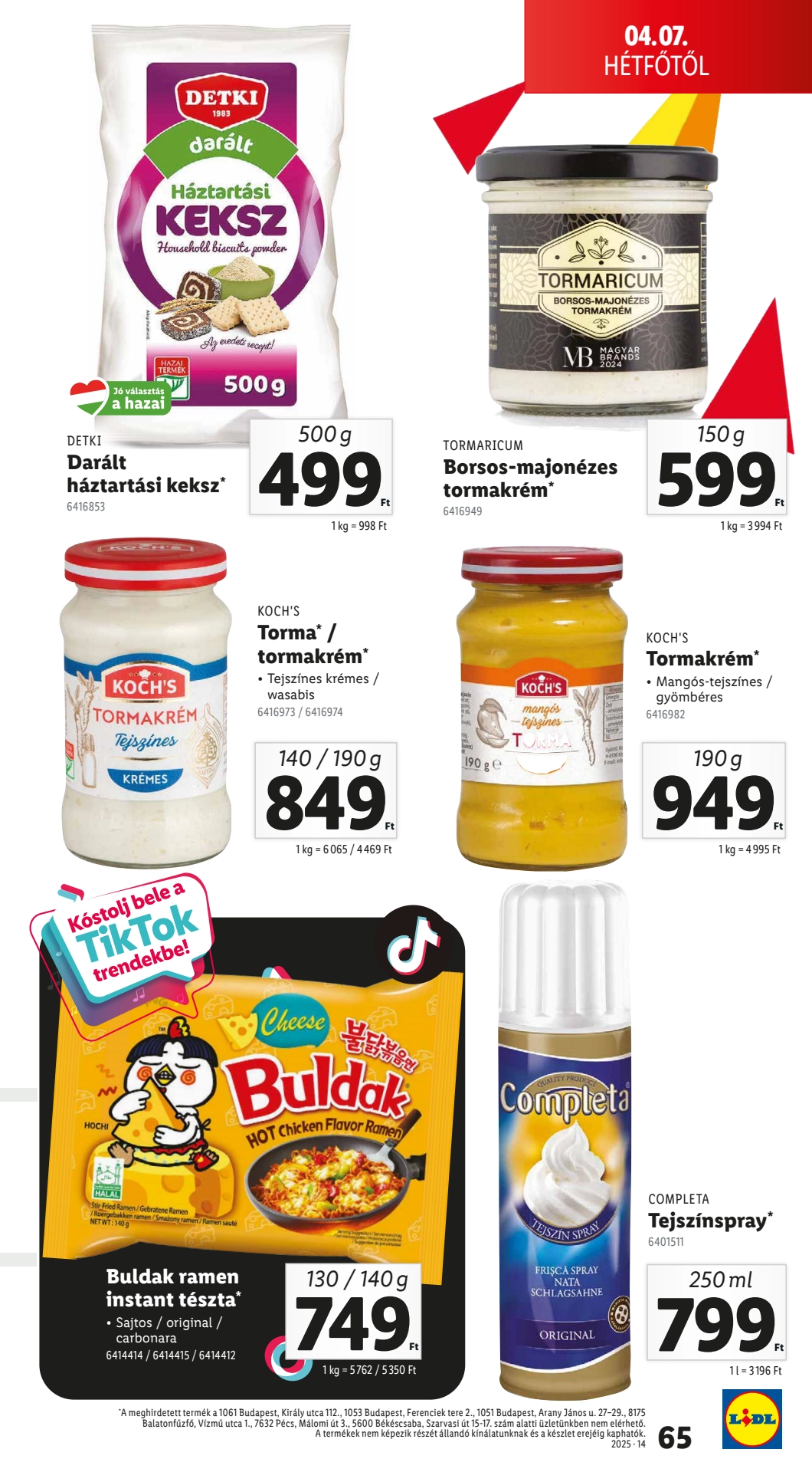 lidl akciós újság 65 oldal