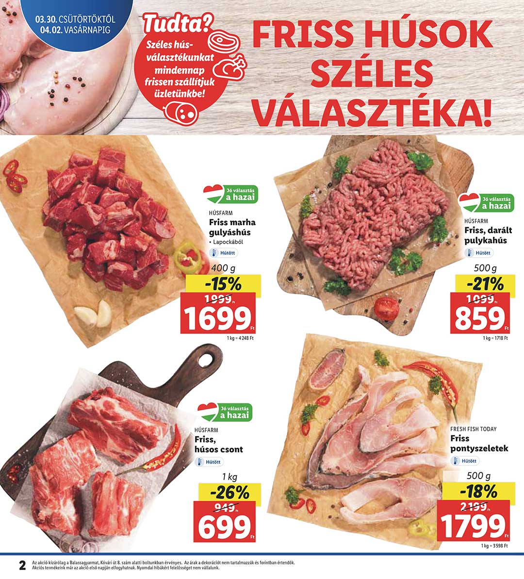 lidl-balassagyarmat akciós újság 2 oldal