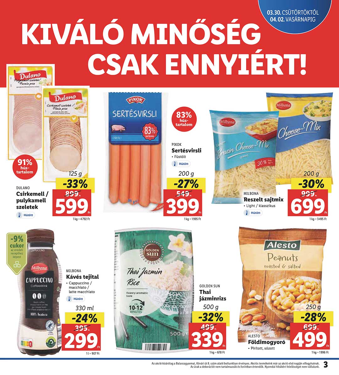 lidl-balassagyarmat akciós újság 3 oldal