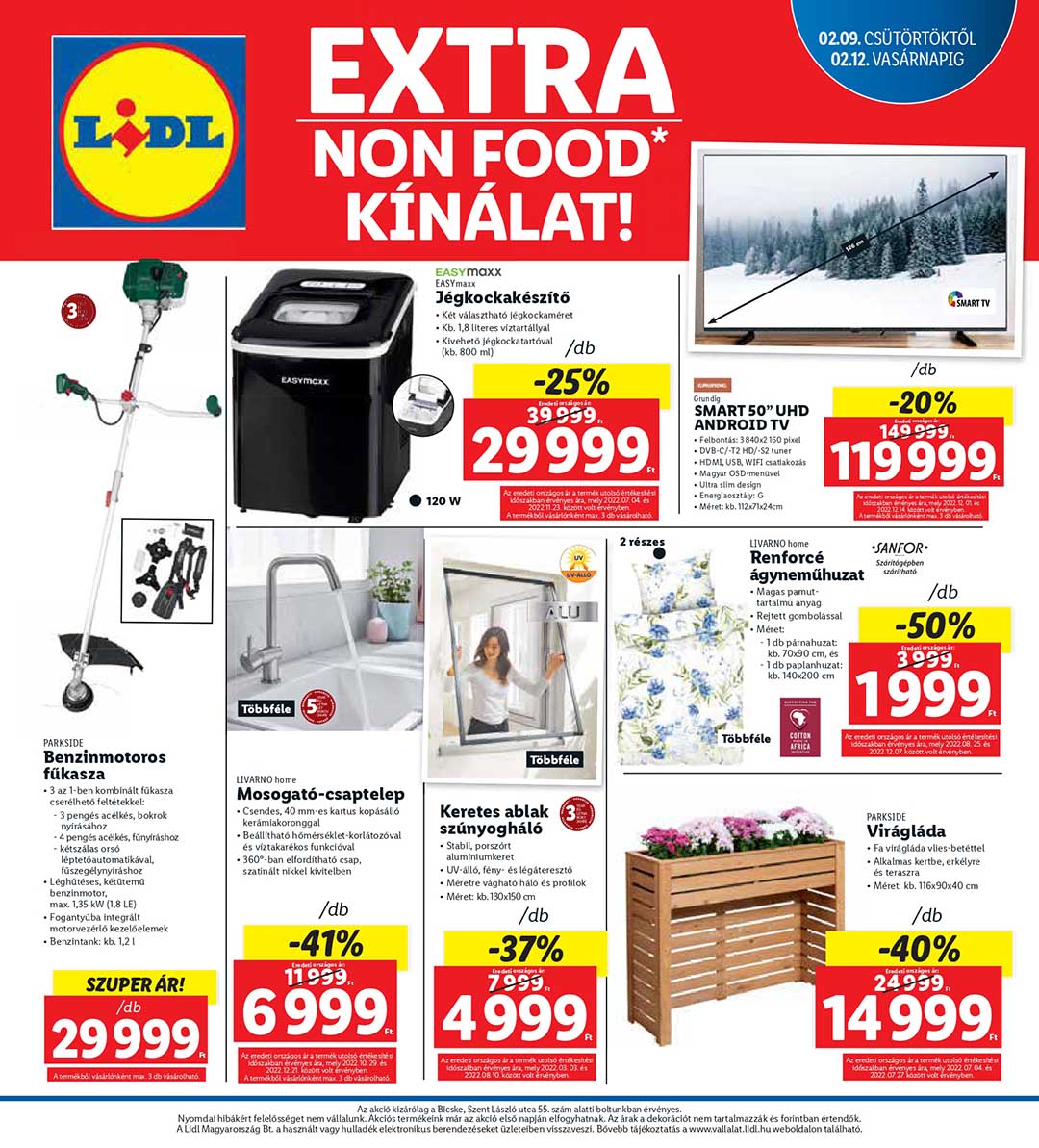 lidl-bicske akciós újság 2 oldal