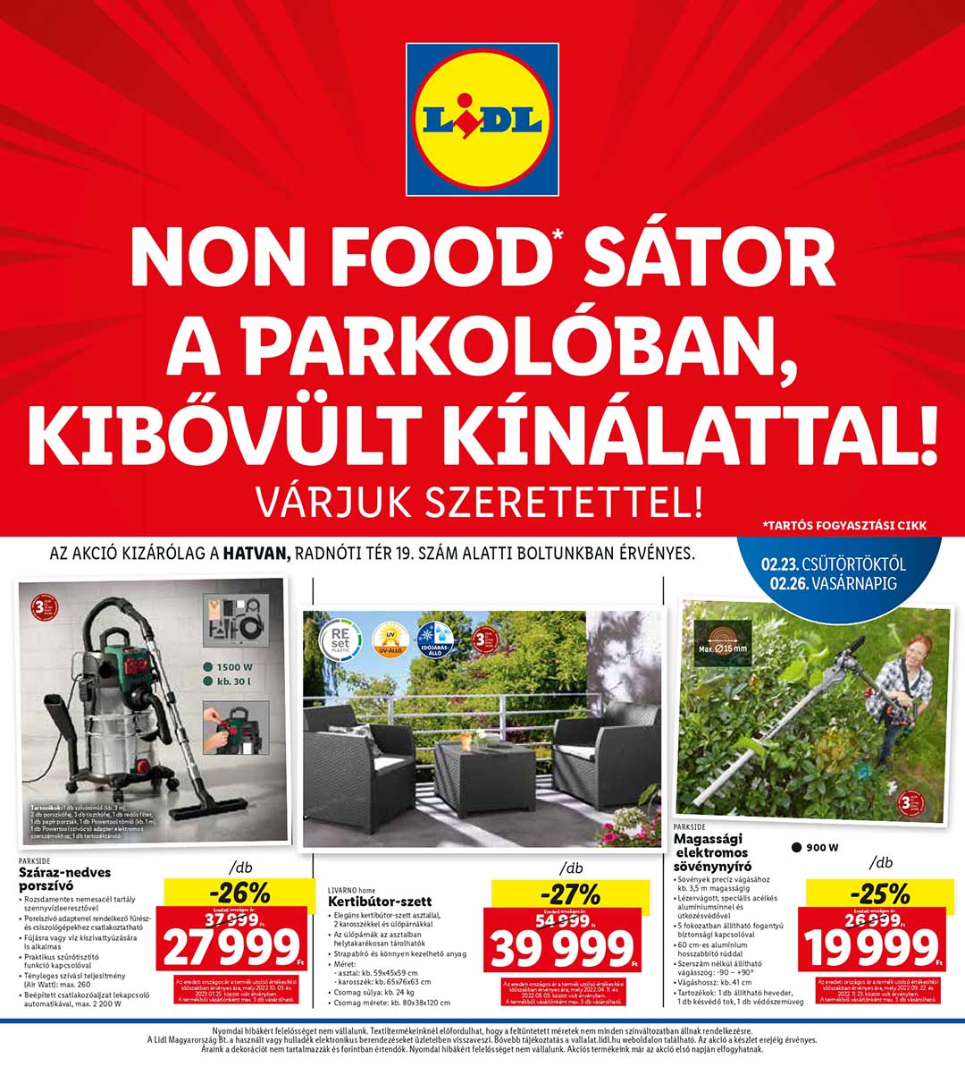 lidl-hatvan akciós újság 1 oldal