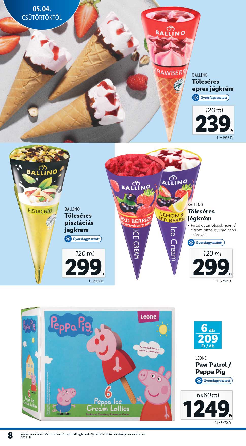 lidl-jegkrem-katalogus akciós újság 8 oldal