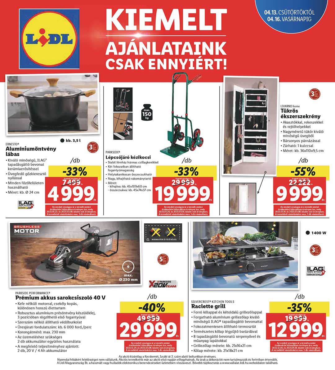 lidl-kecskemet akciós újság 4 oldal