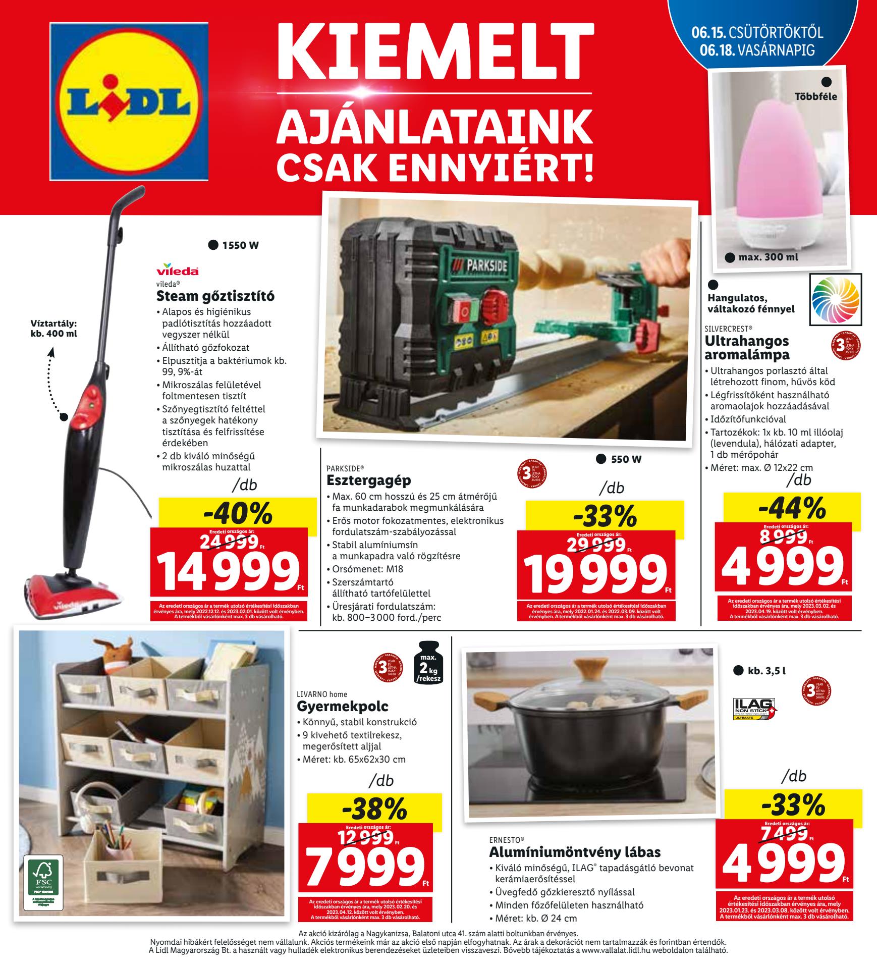 lidl-nagykanizsa akciós újság 4 oldal