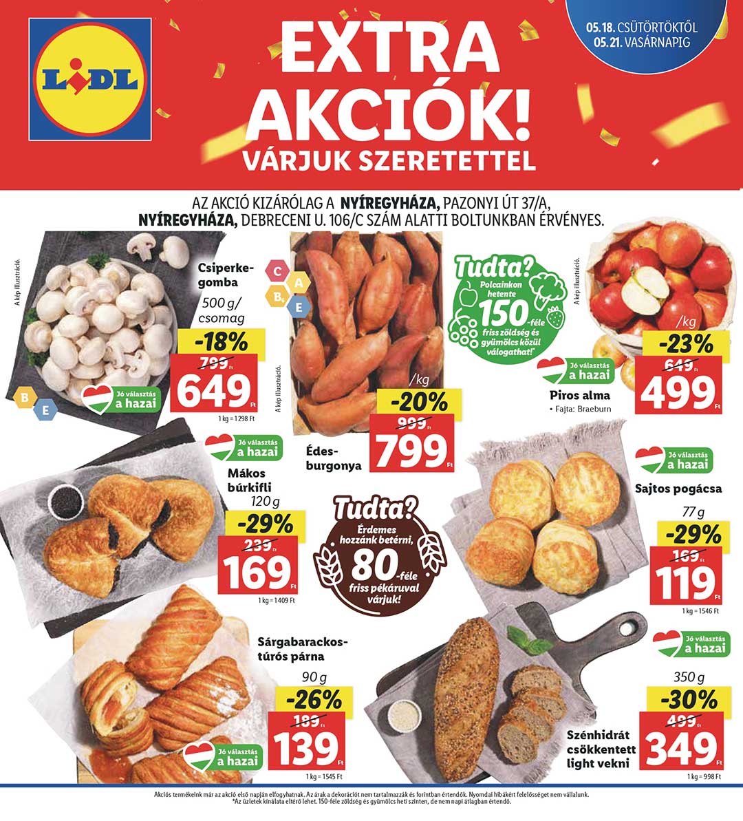 lidl-nyiregyhaza akciós újság 1 oldal