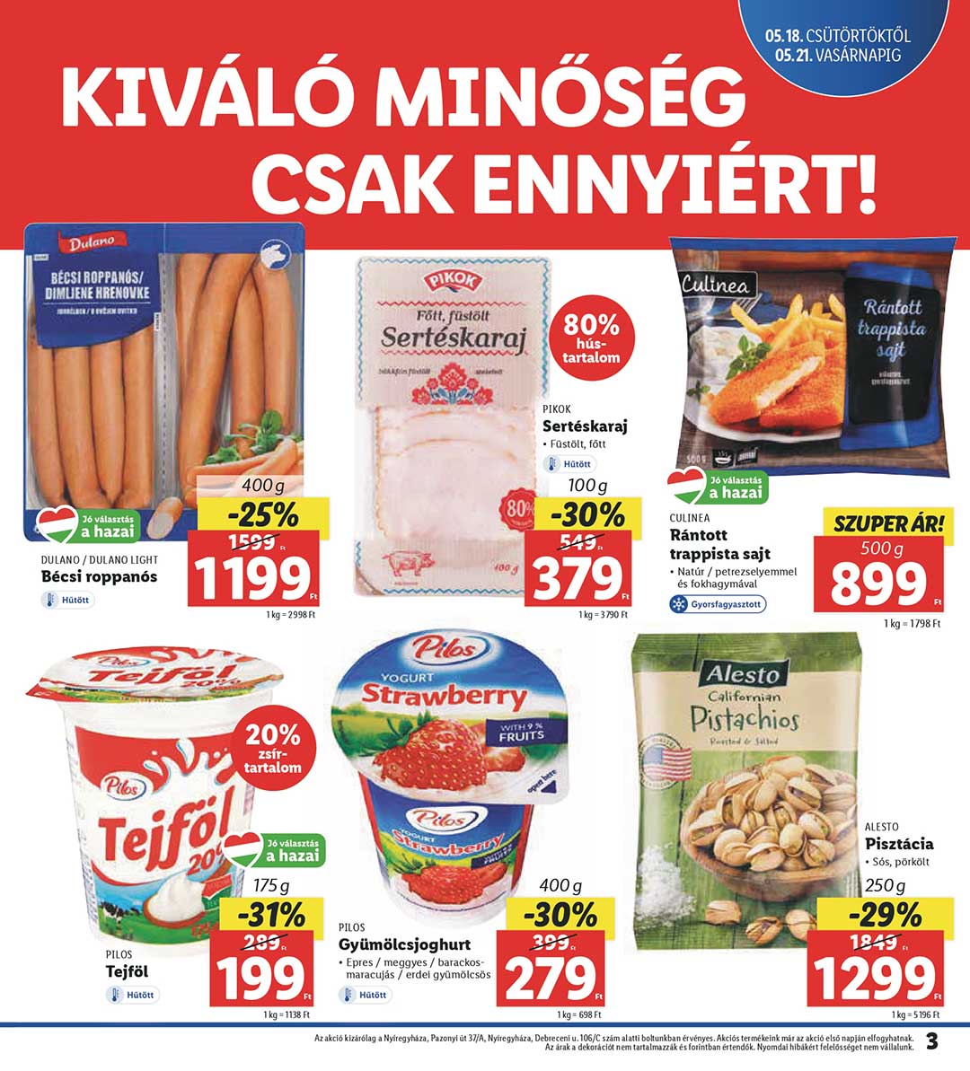 lidl-nyiregyhaza akciós újság 3 oldal