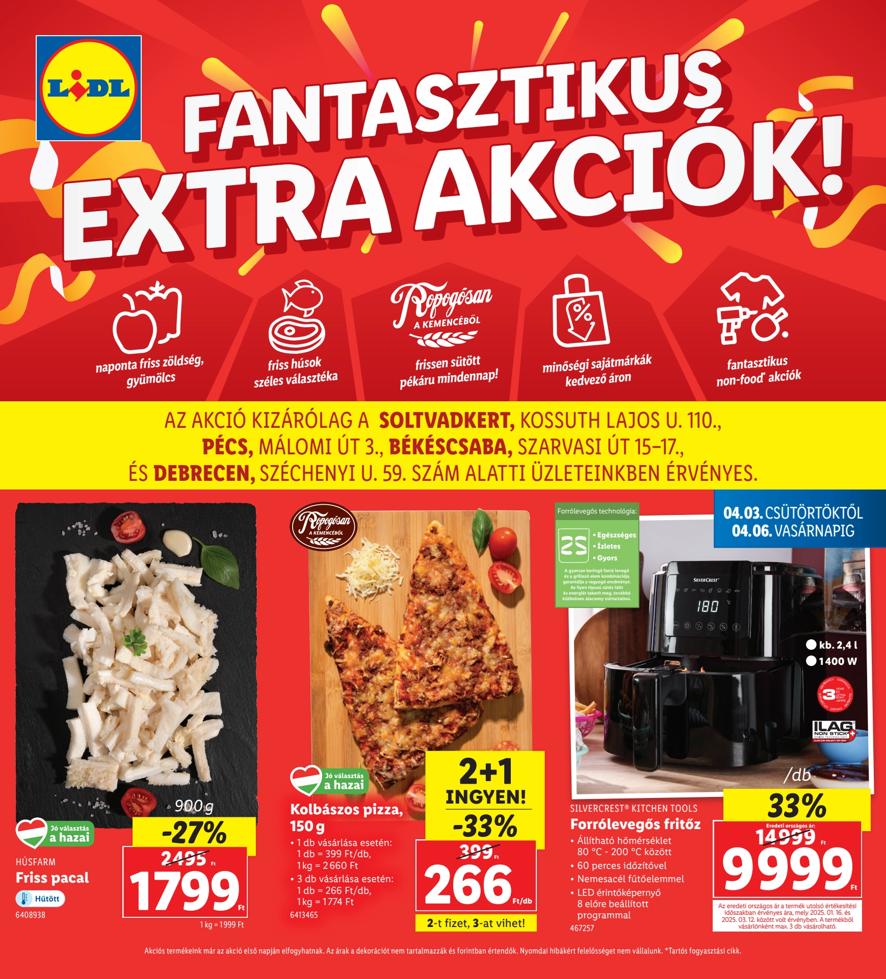 lidl-regionalis akciós újság 1 oldal