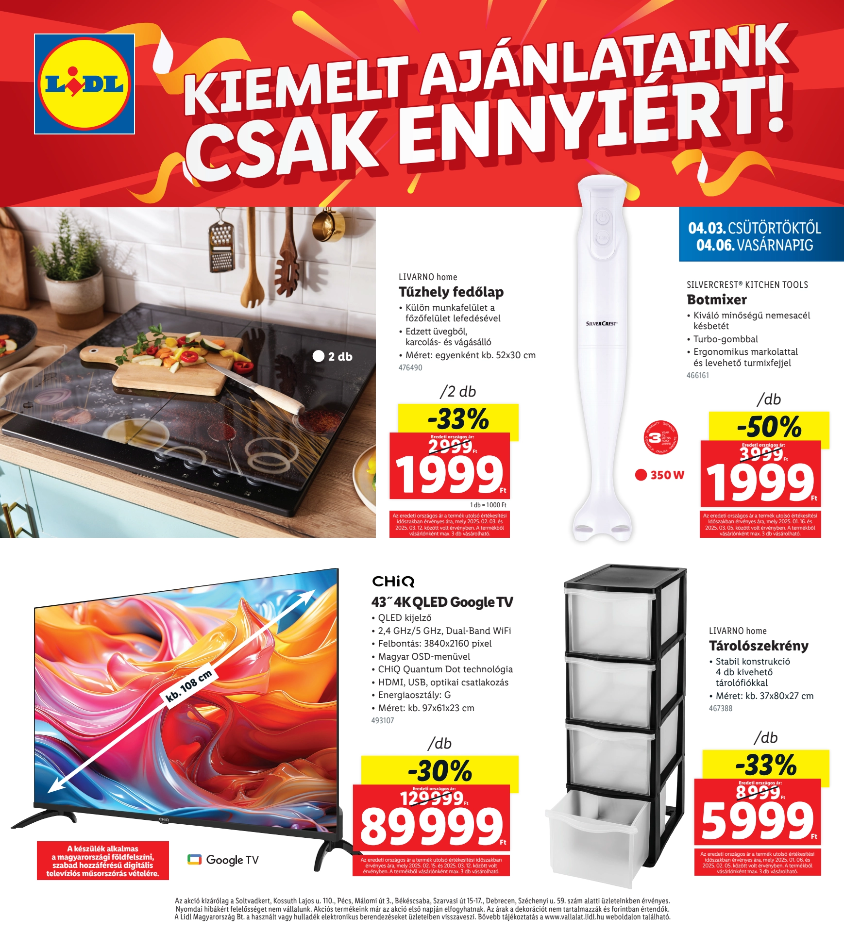 lidl-regionalis akciós újság 4 oldal