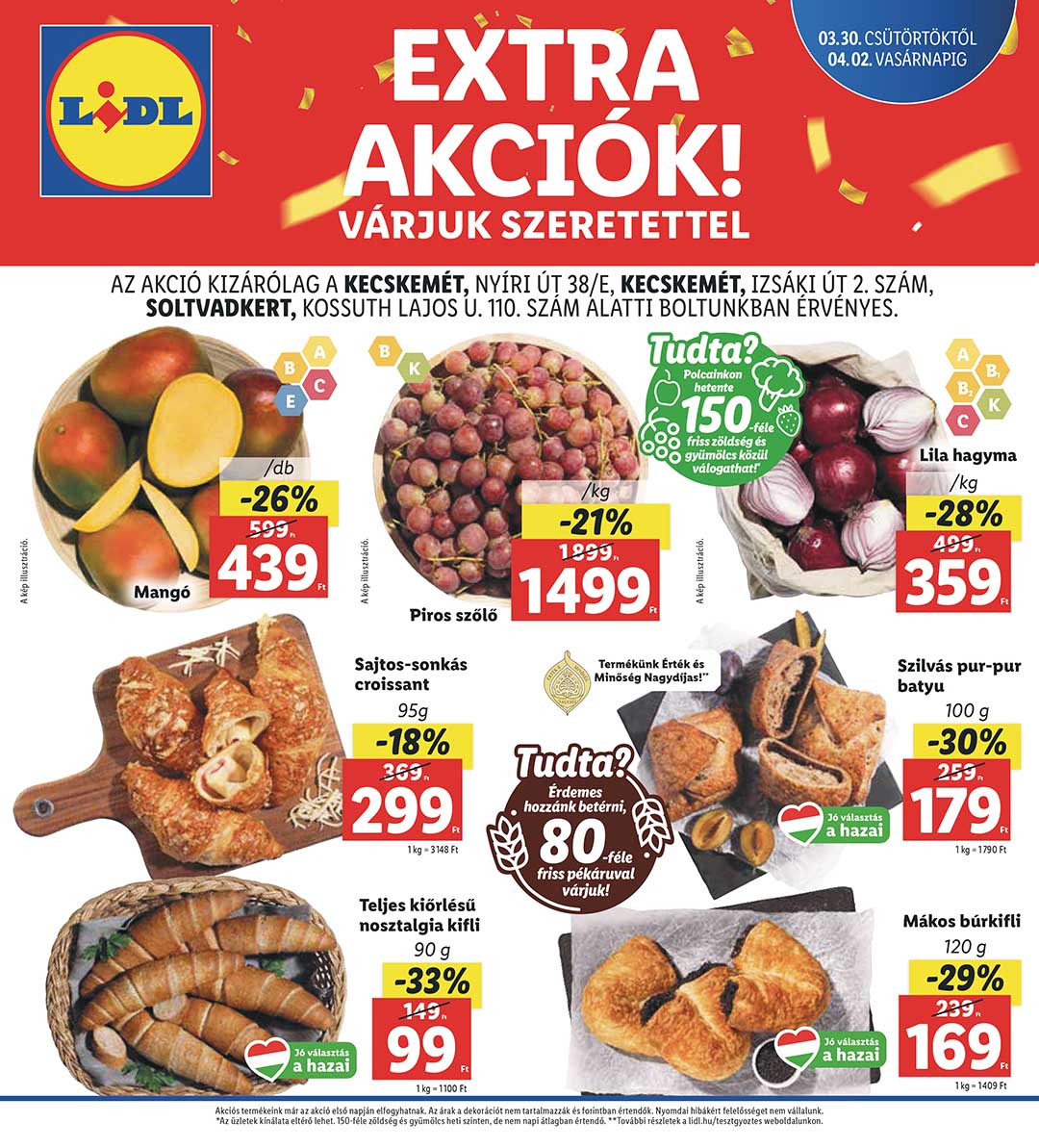 lidl-soltvadkert akciós újság 1 oldal