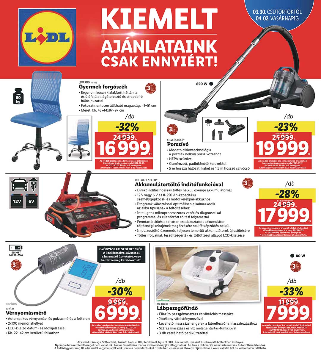 lidl-soltvadkert akciós újság 4 oldal