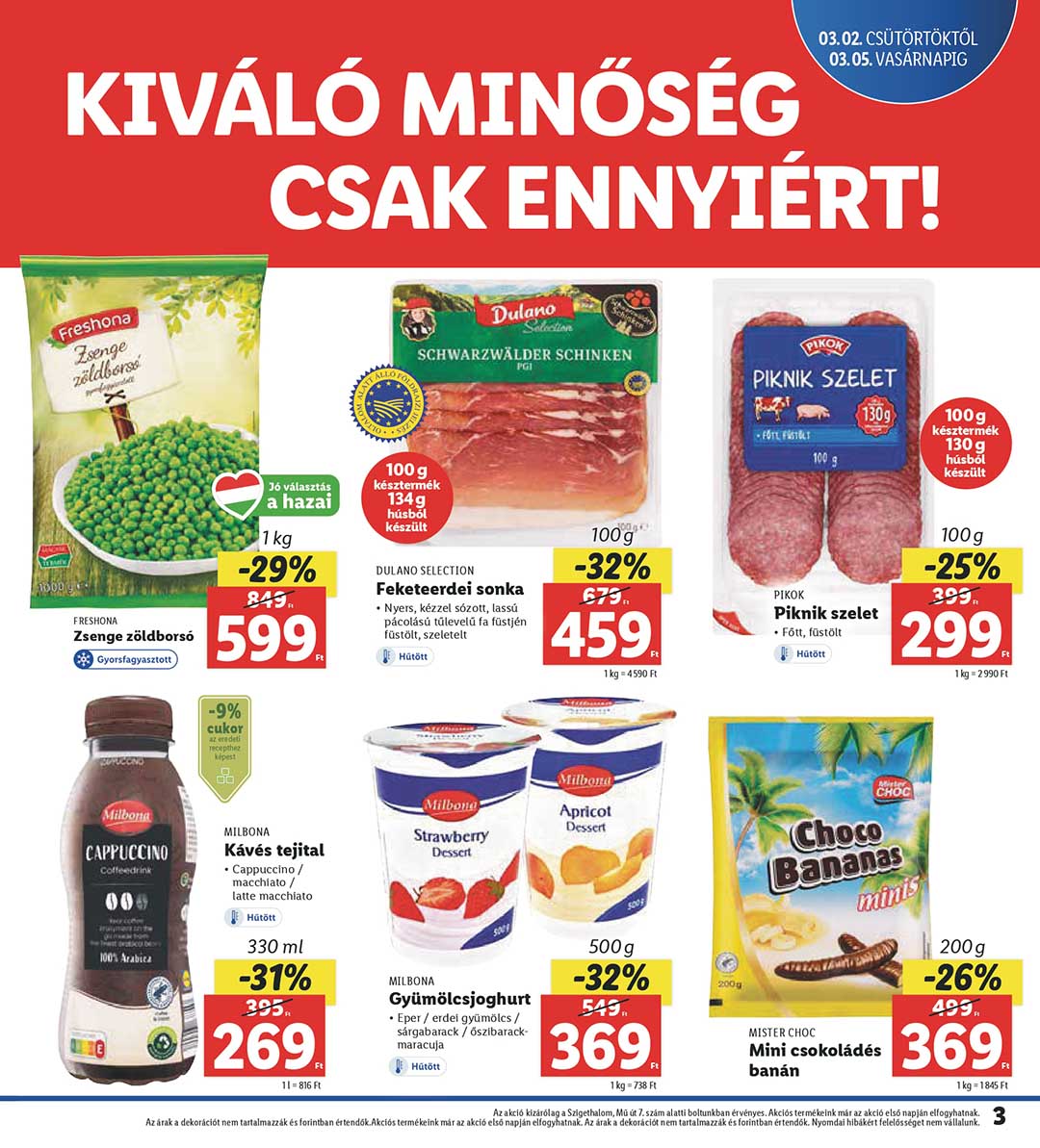 lidl-szigethalom akciós újság 3 oldal