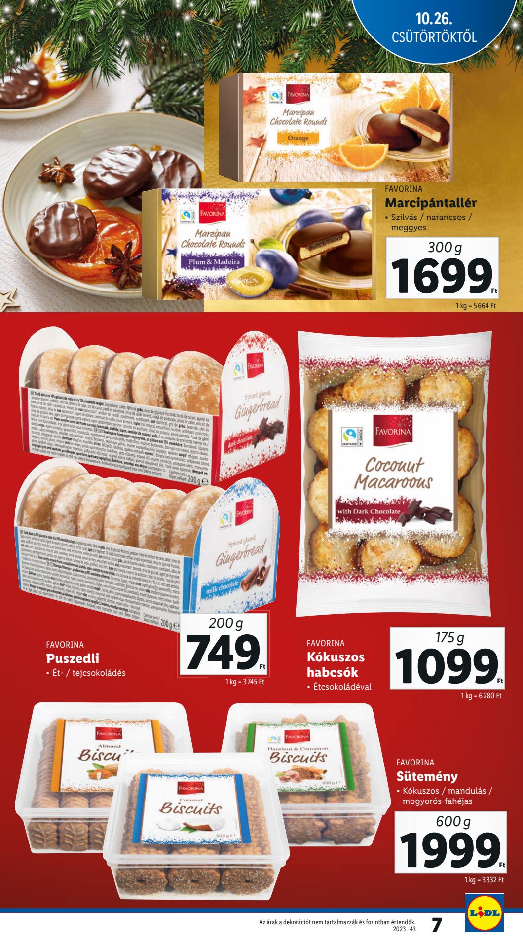 lidl-unnepi-edessegek akciós újság 7 oldal