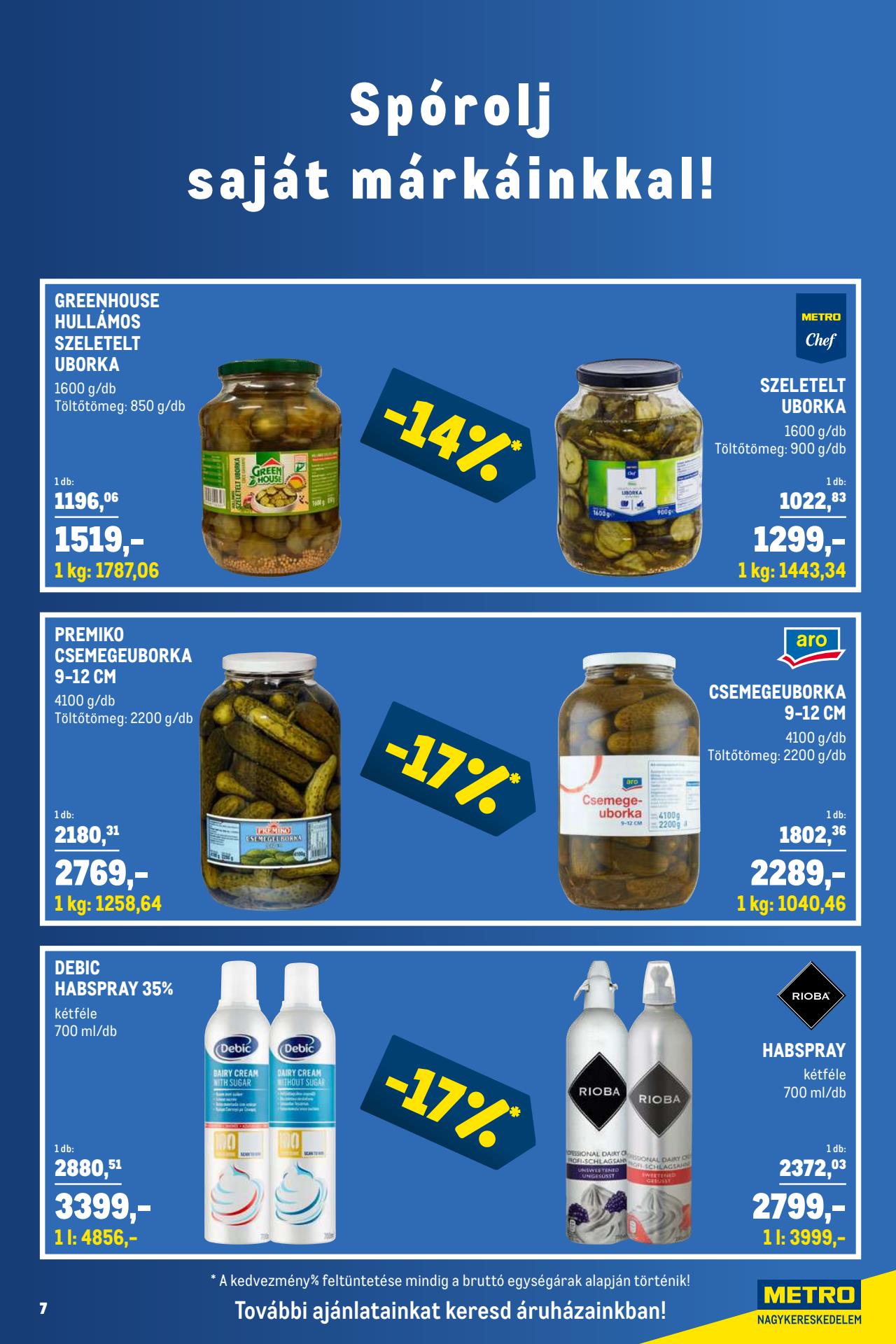 metro-horeca akciós újság 7 oldal