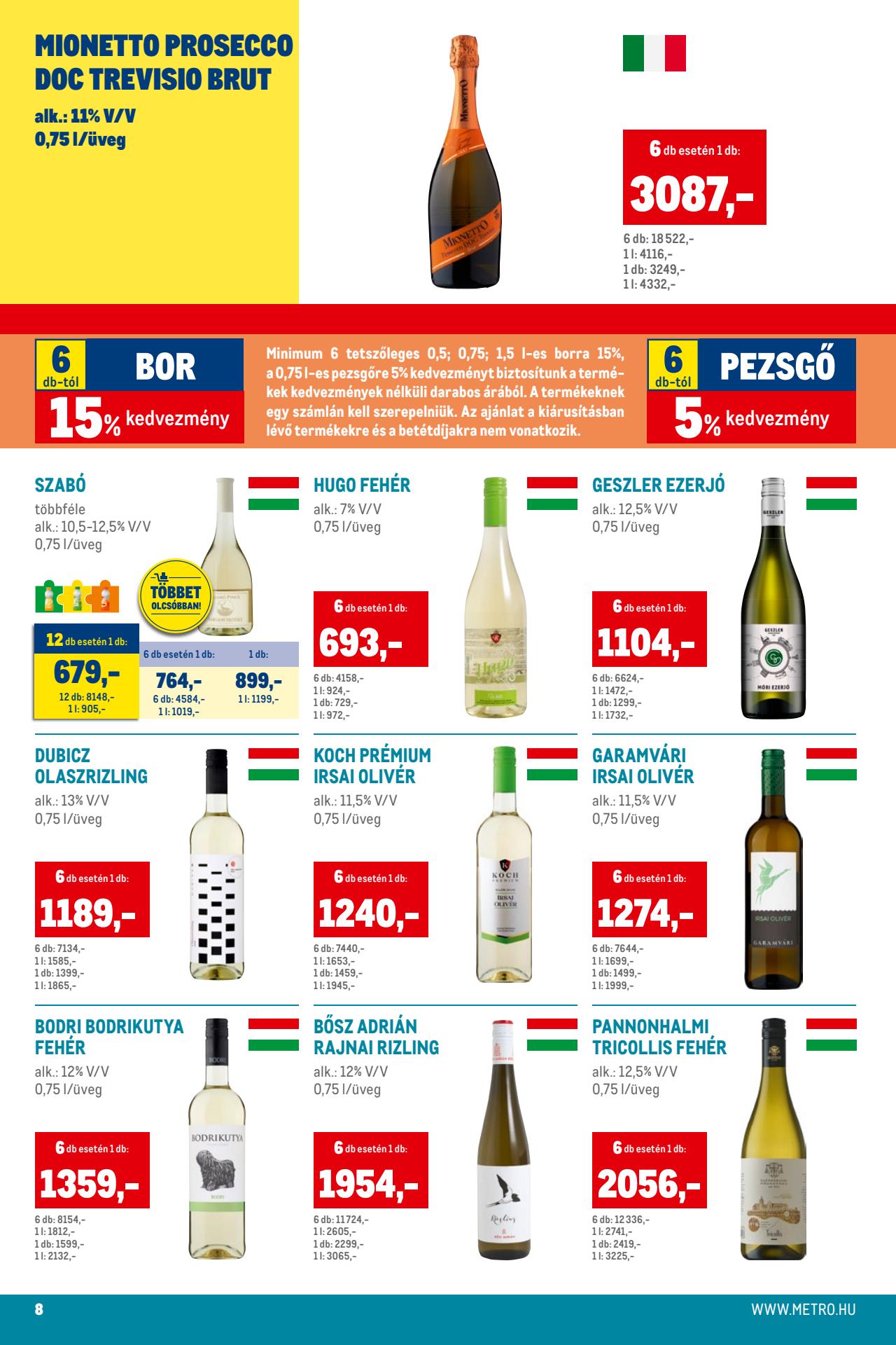 metro-husito-italok akciós újság 8 oldal